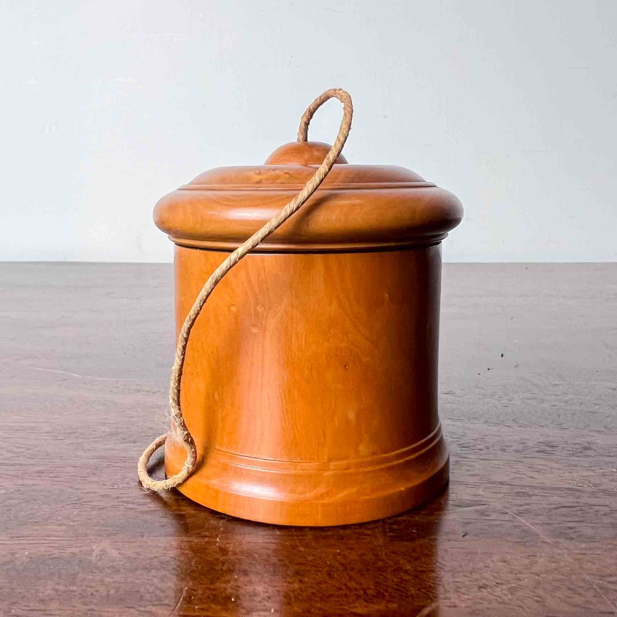 Antique Boxwood String Box