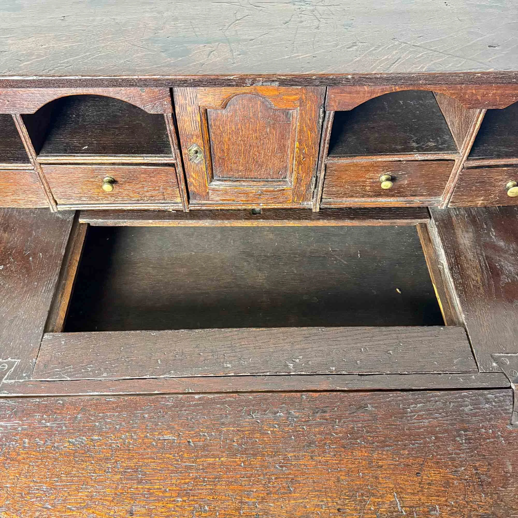 eighteenth century vernacular oak bureau