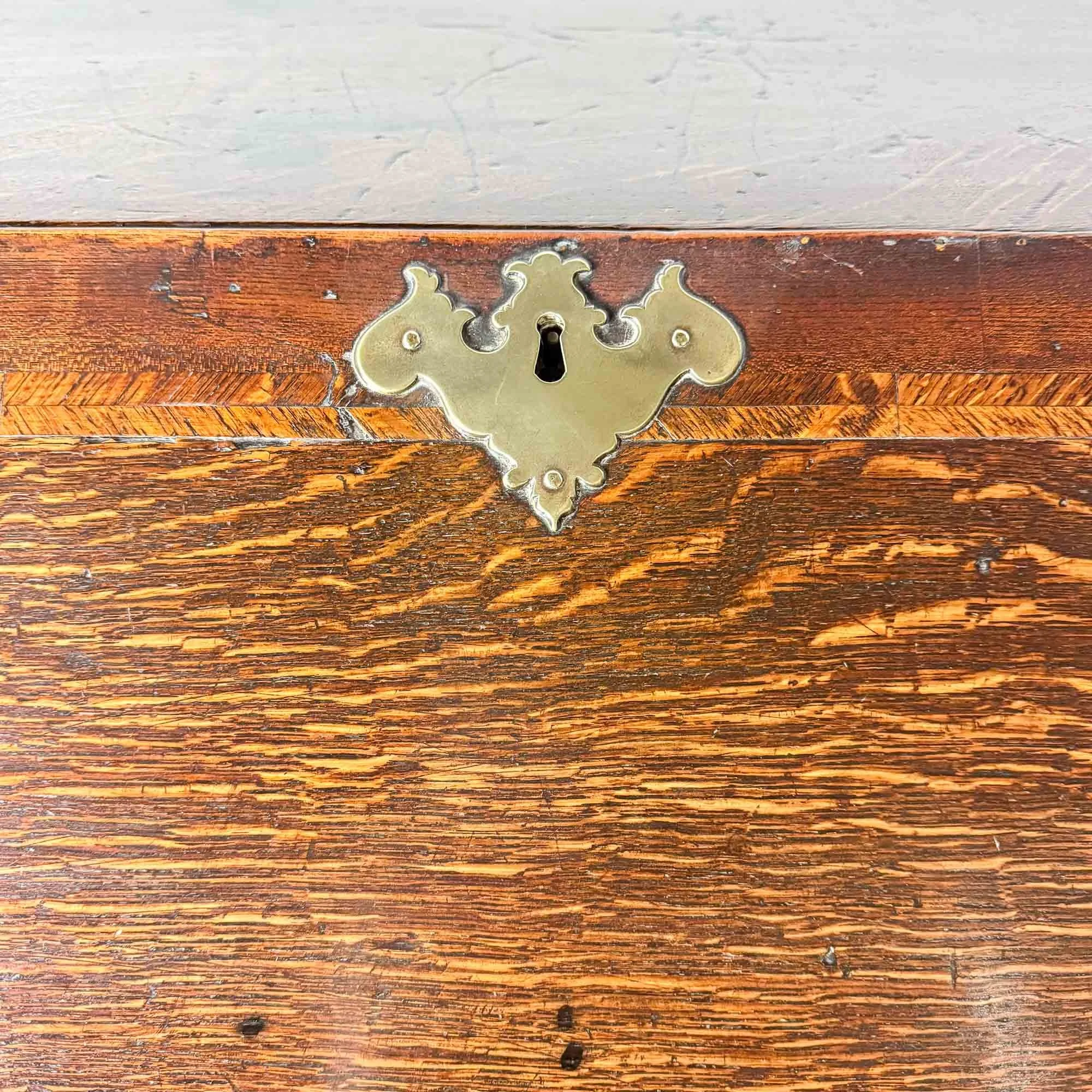eighteenth century vernacular oak bureau