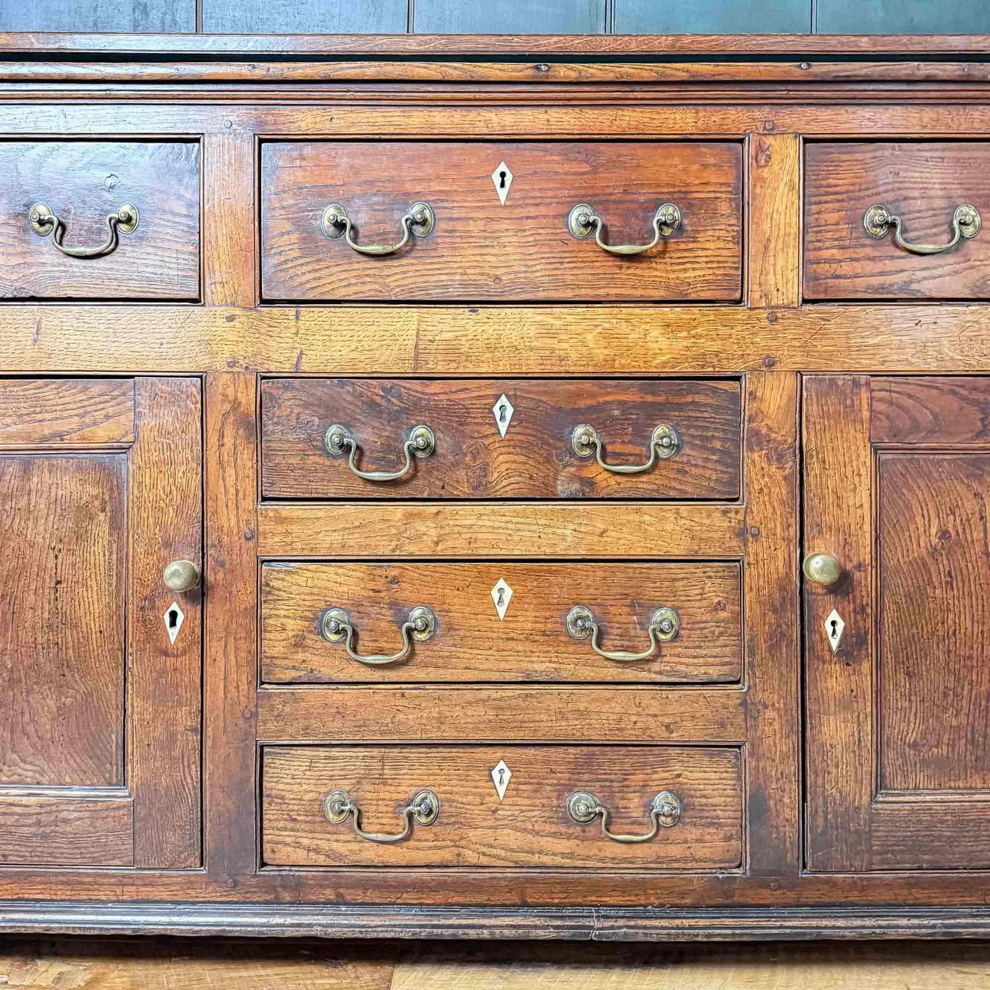 georgian elm and oak dresser
