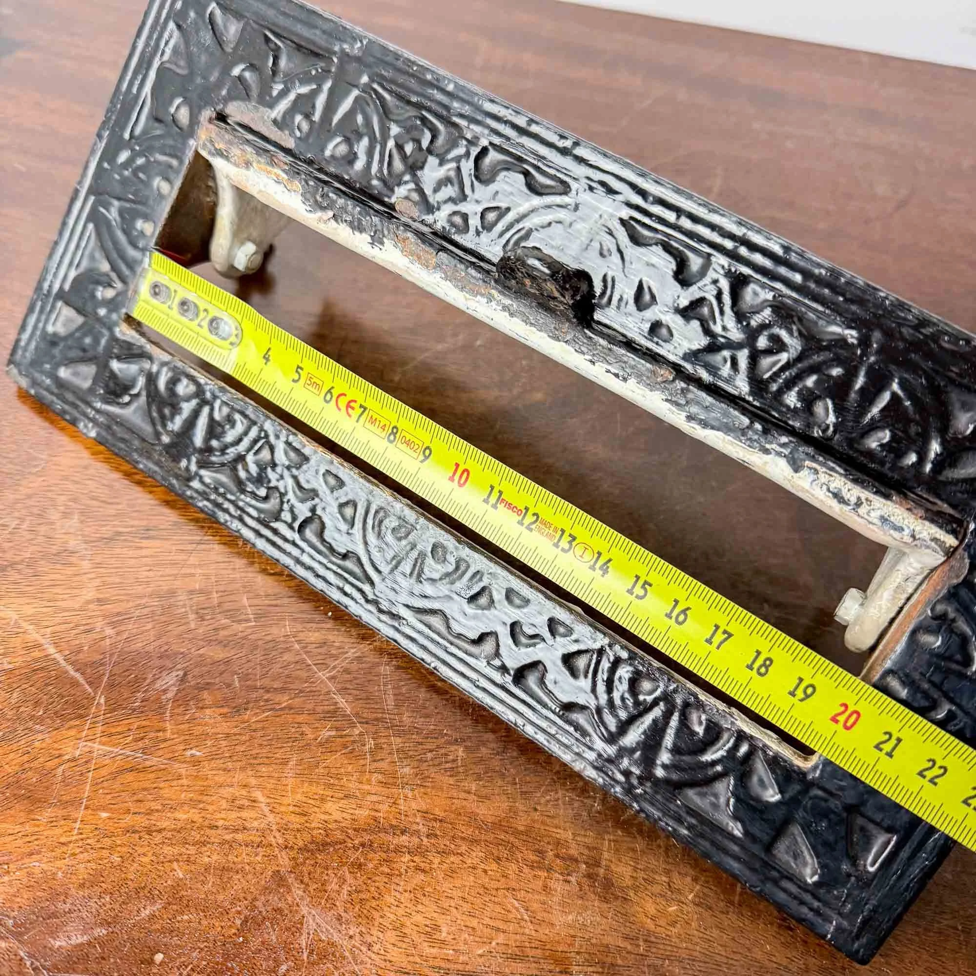 Antique Archibald Kenrick & Sons Cast Iron Letter Box Plate