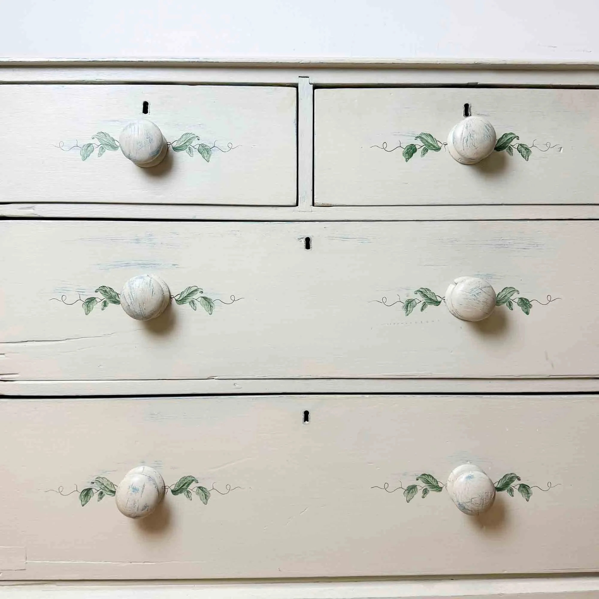 painted antique pine chest of drawers-7.jpg