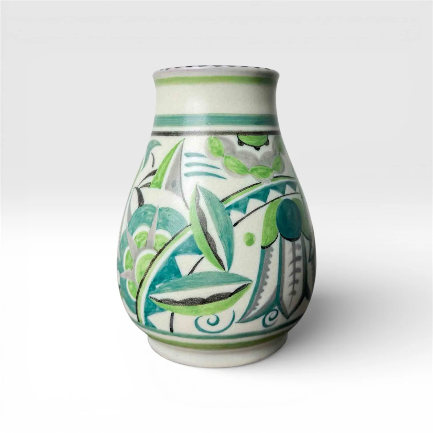 Rare Vintage Poole Pottery GTY Pattern Vase