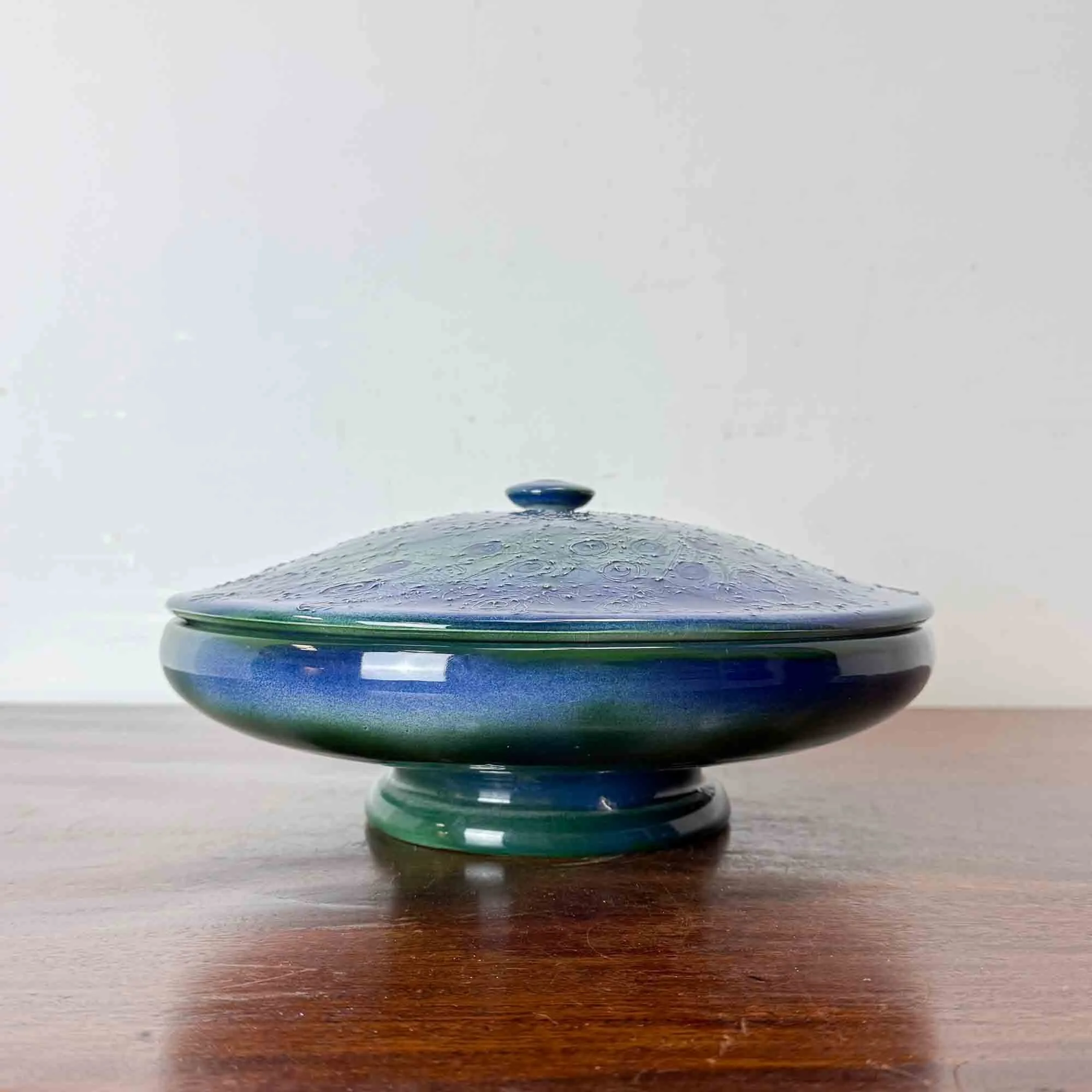 Lise B Moorcroft studio pottery peacock bowl-18.jpg