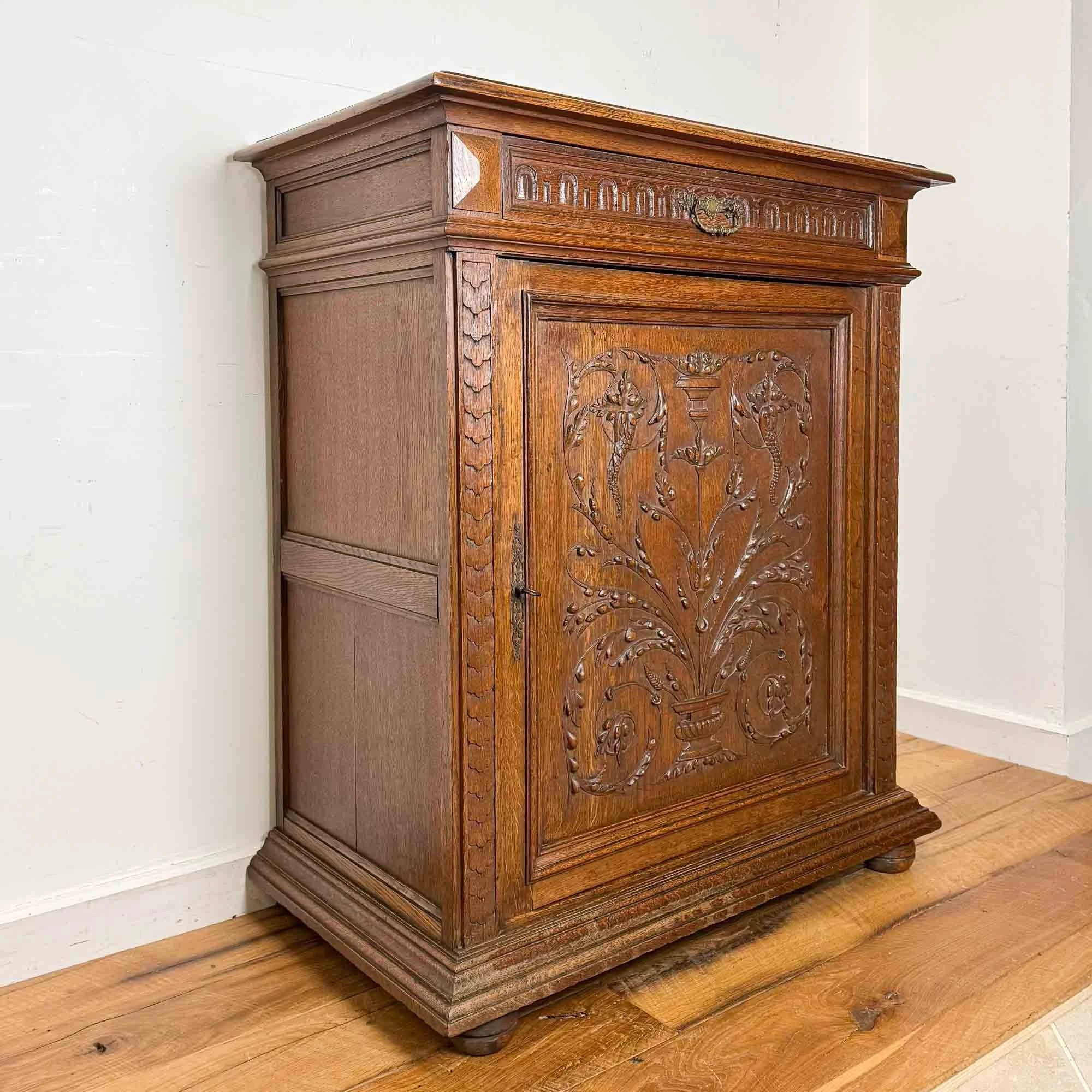 antique french oak cupboard