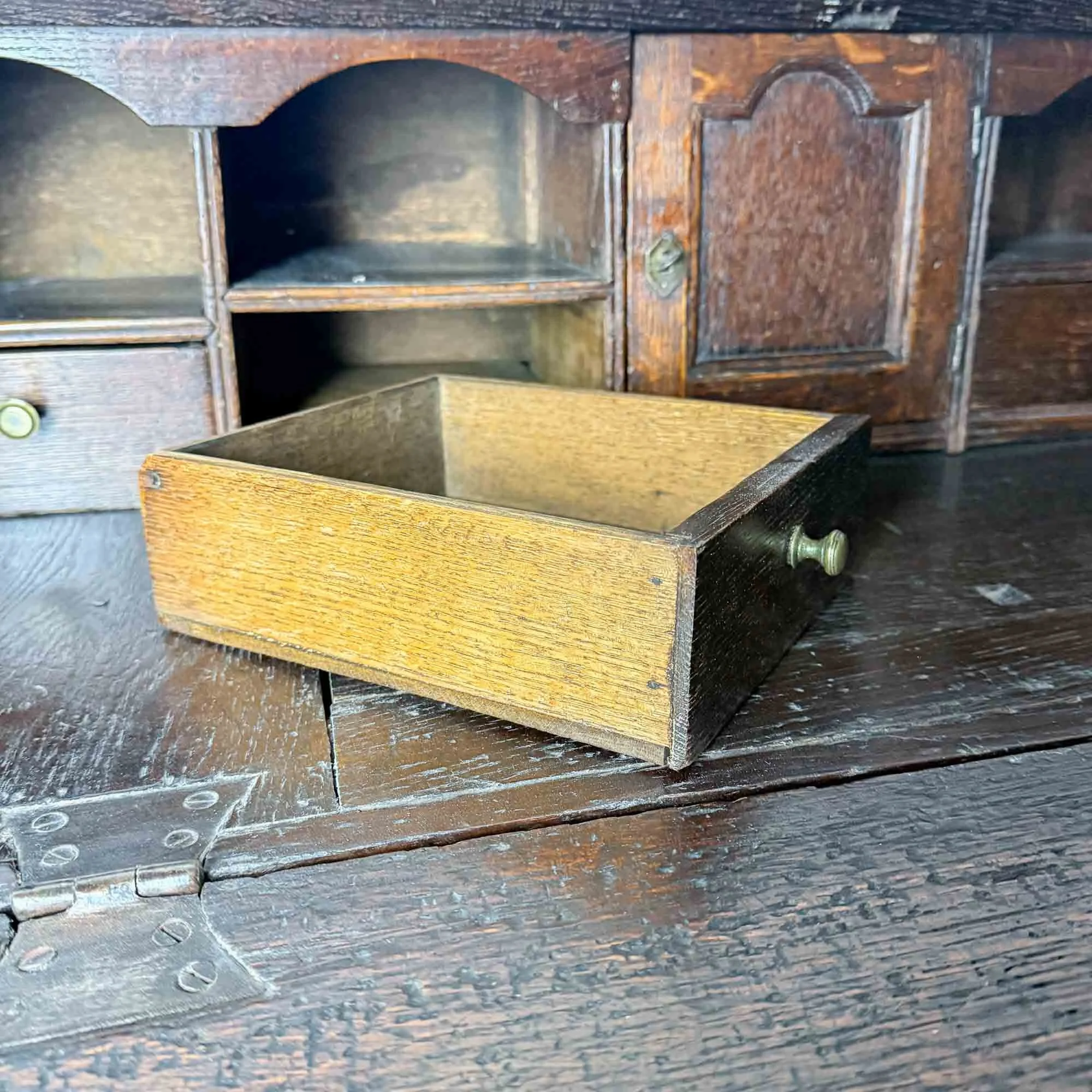 eighteenth century vernacular oak bureau