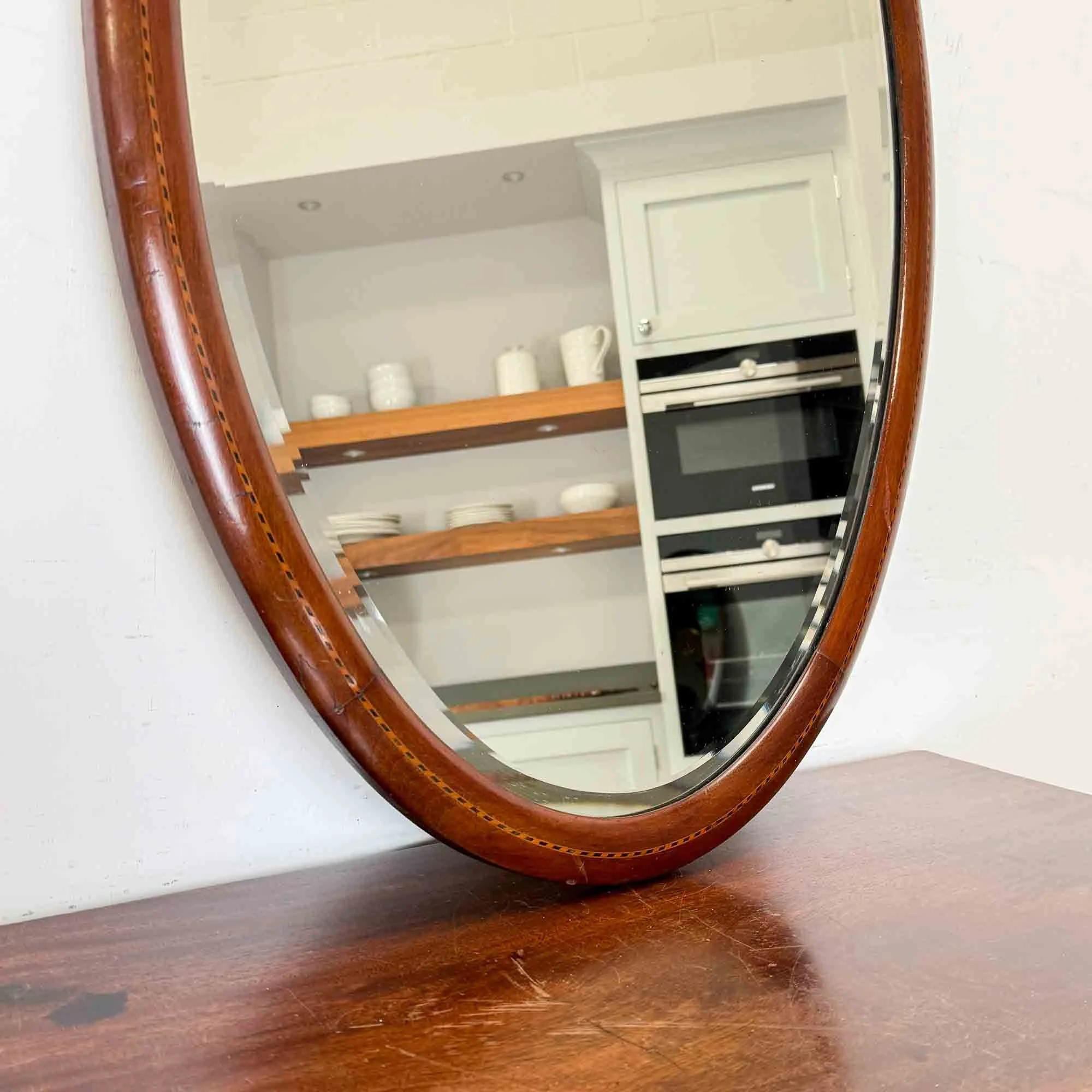 victorian mahogany inlaid oval mirror-12.jpg