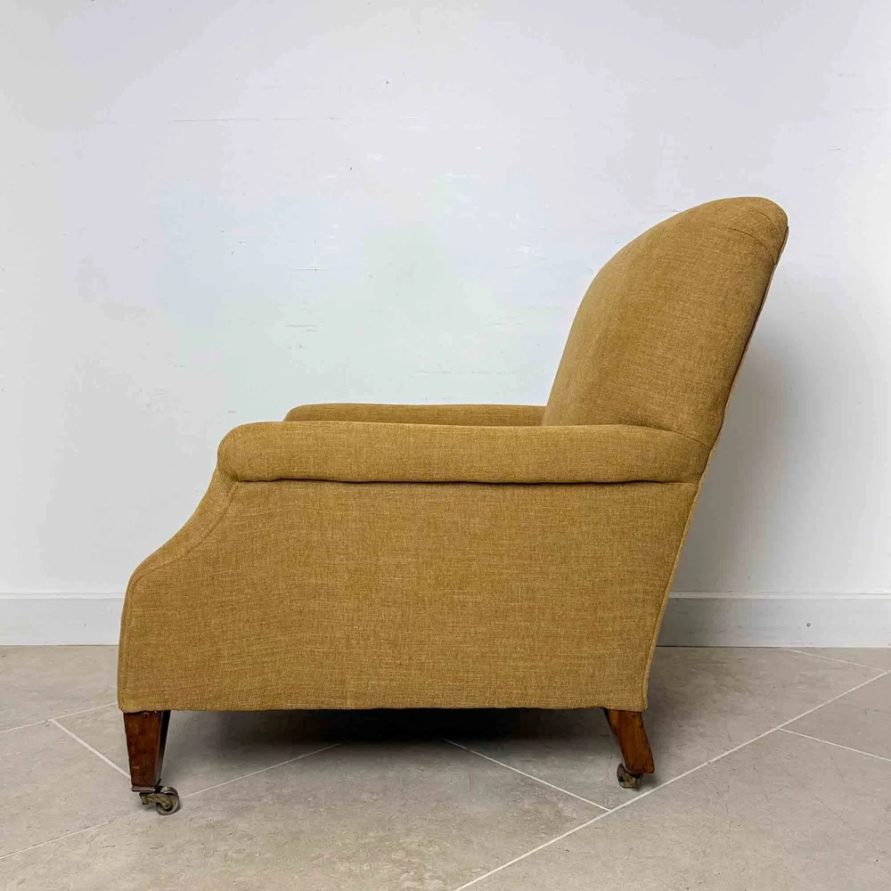 Yellow Warings Gillows armchair from HMS Medina — Antique and Unique