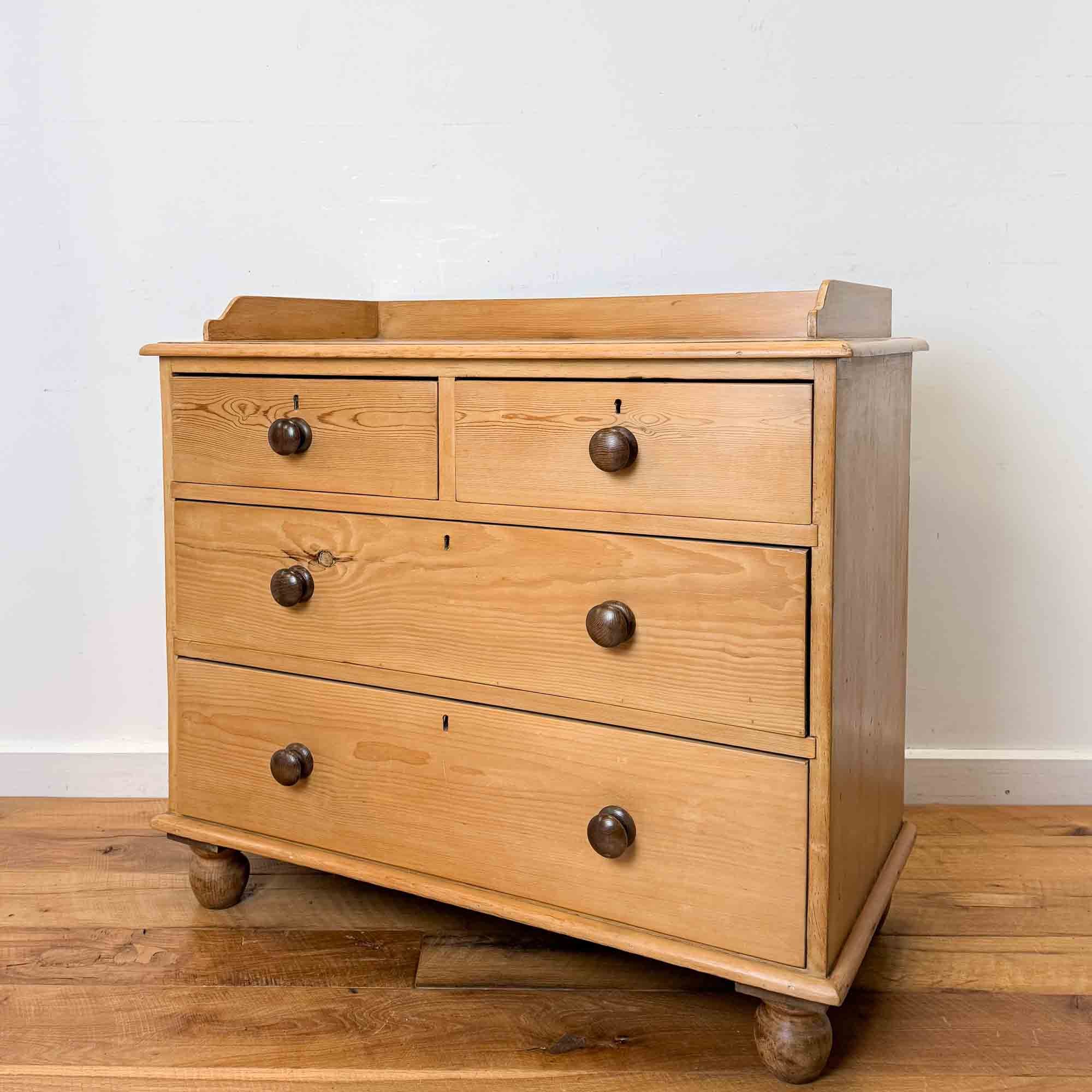 antique pine chest of drawers