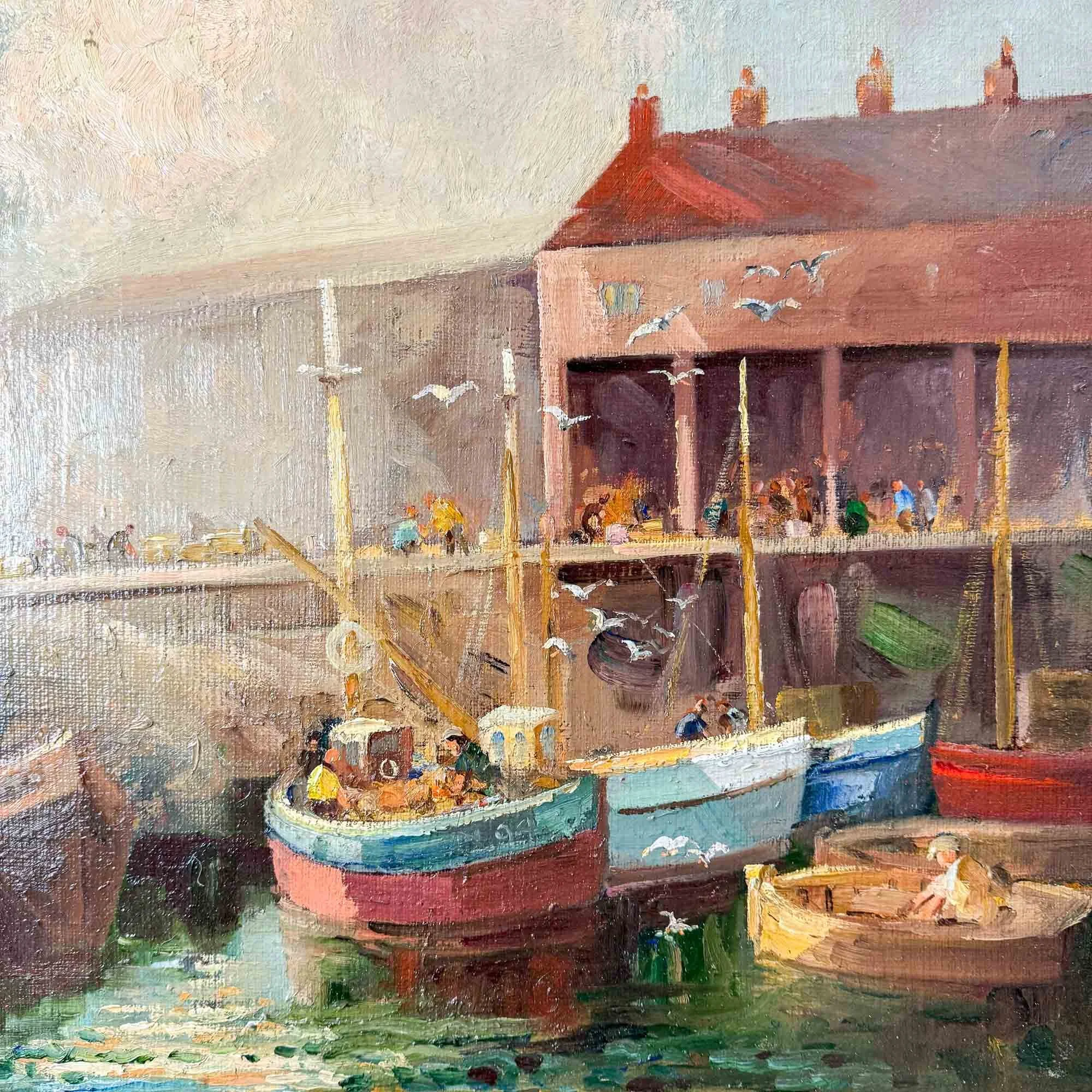 Scarborough Harbour Painting by Gordon Clifford Barlow