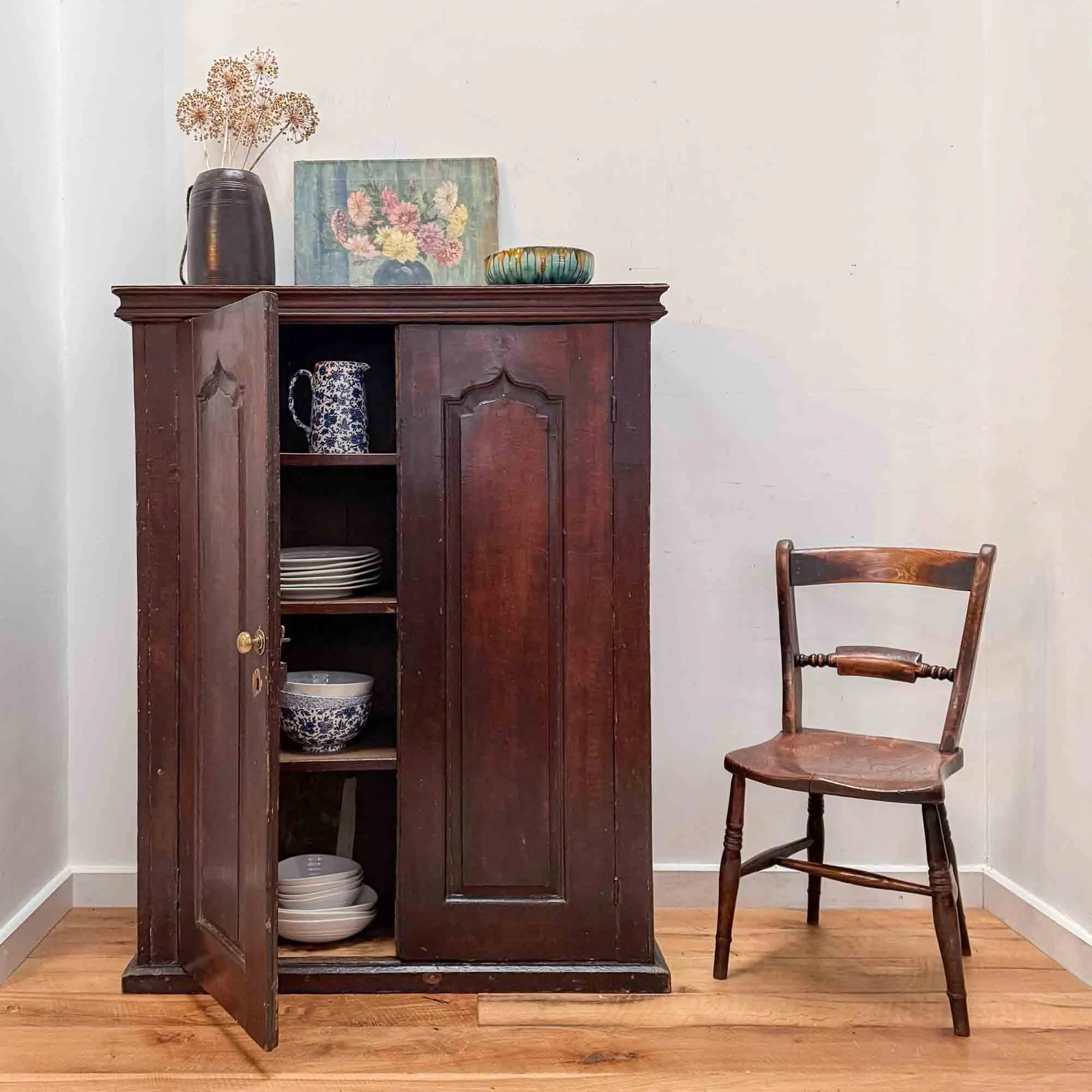 mid height scumbled pine cupboard.jpg