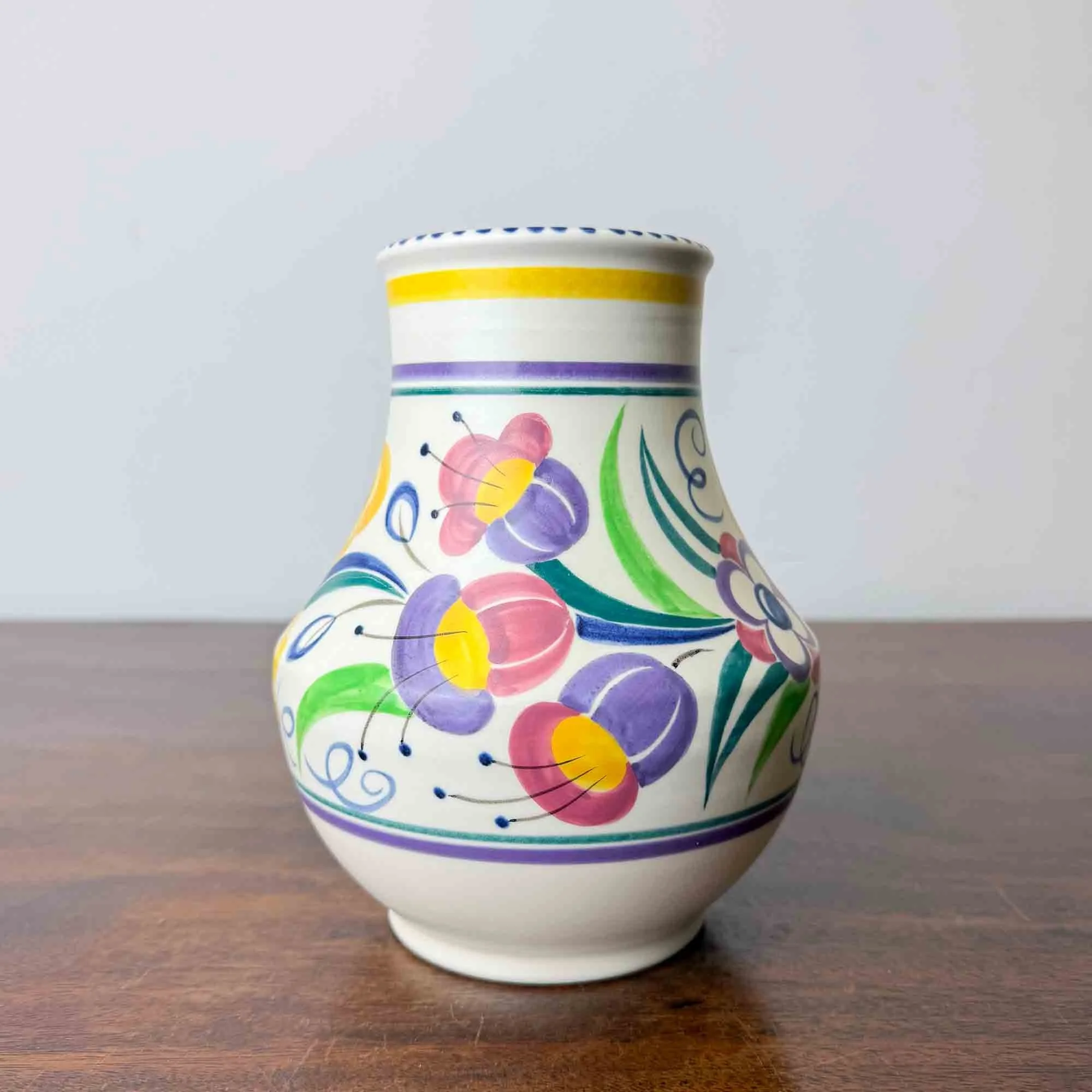 poole pottery YO pattern vase