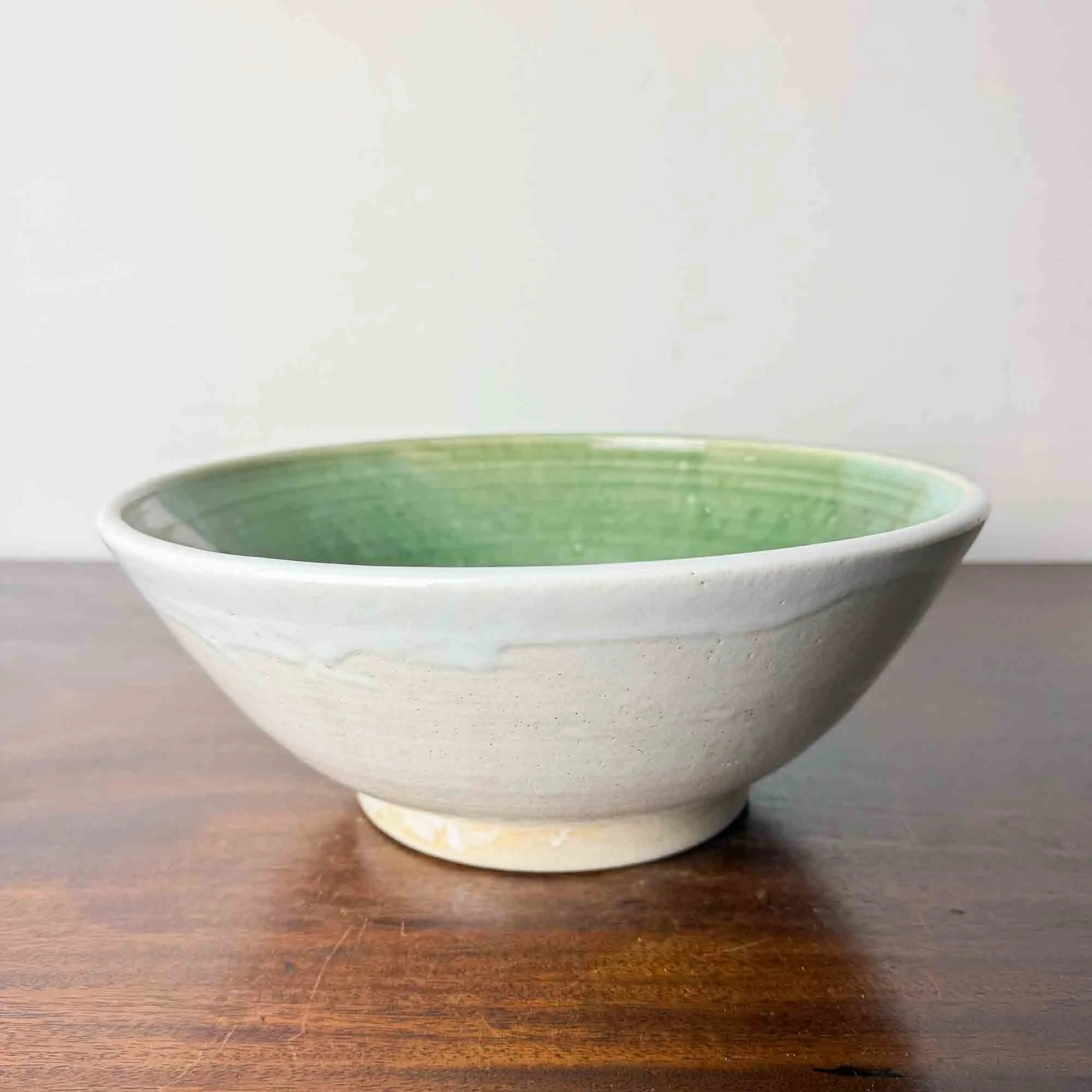 green and white studio pottery fruit bowl-06.jpg