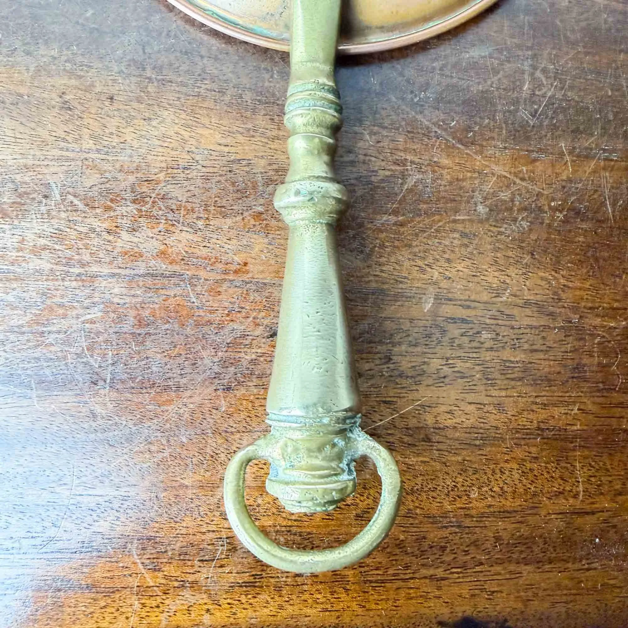 antique copper and brass skimmer strainer-3.jpg