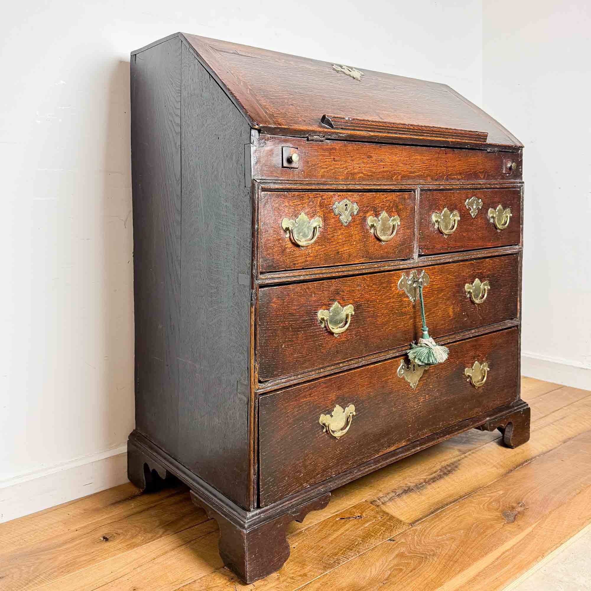 vernacular period oak bureau