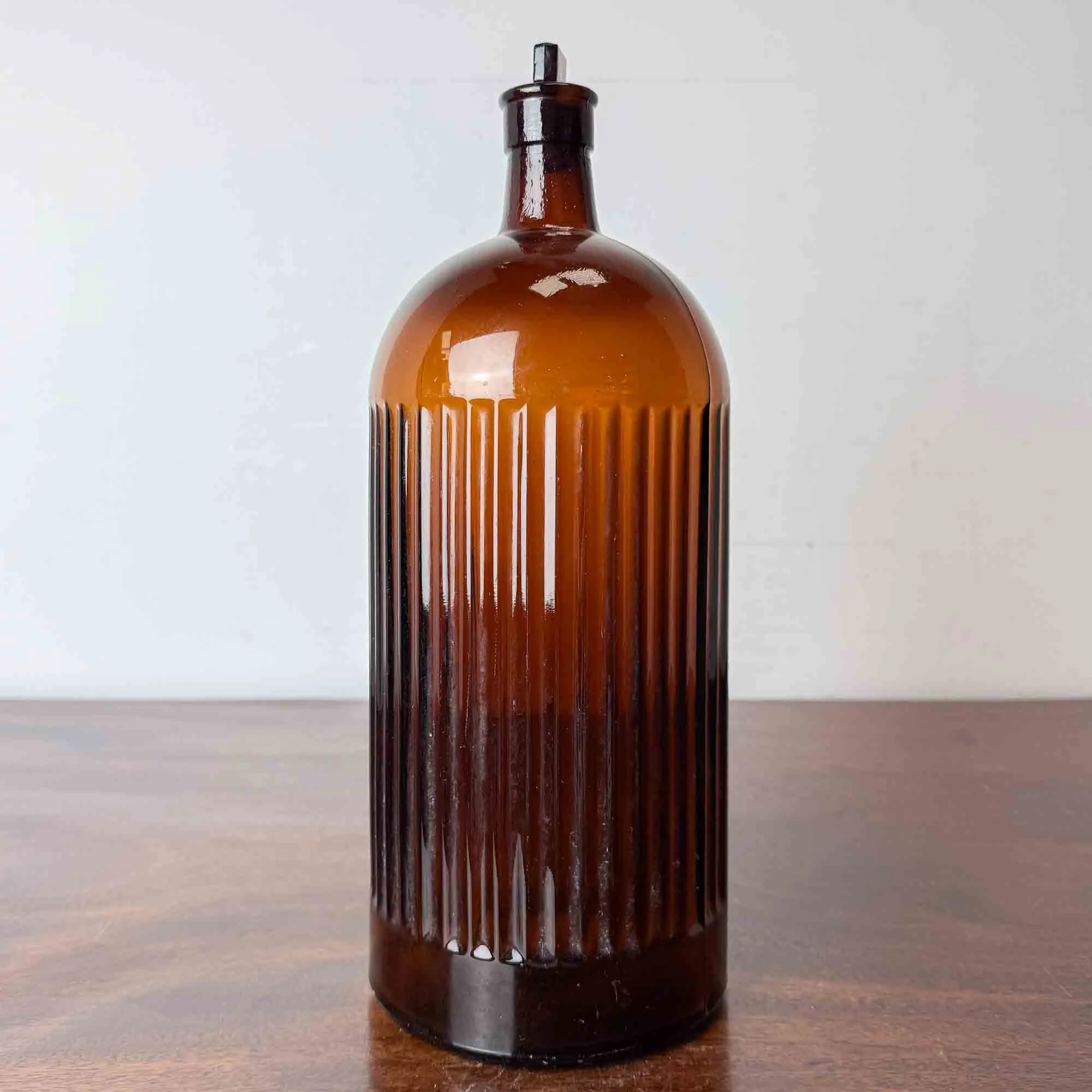 vintage brown glass bottle-5.jpg