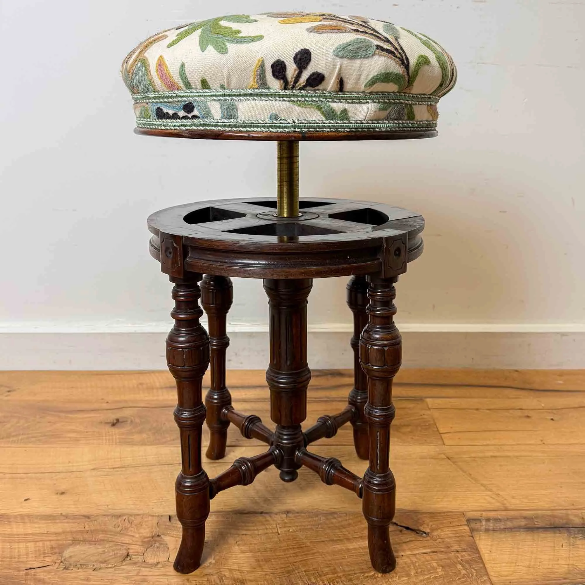 rosewood revolving piano stool crewel upholstery-3.jpg