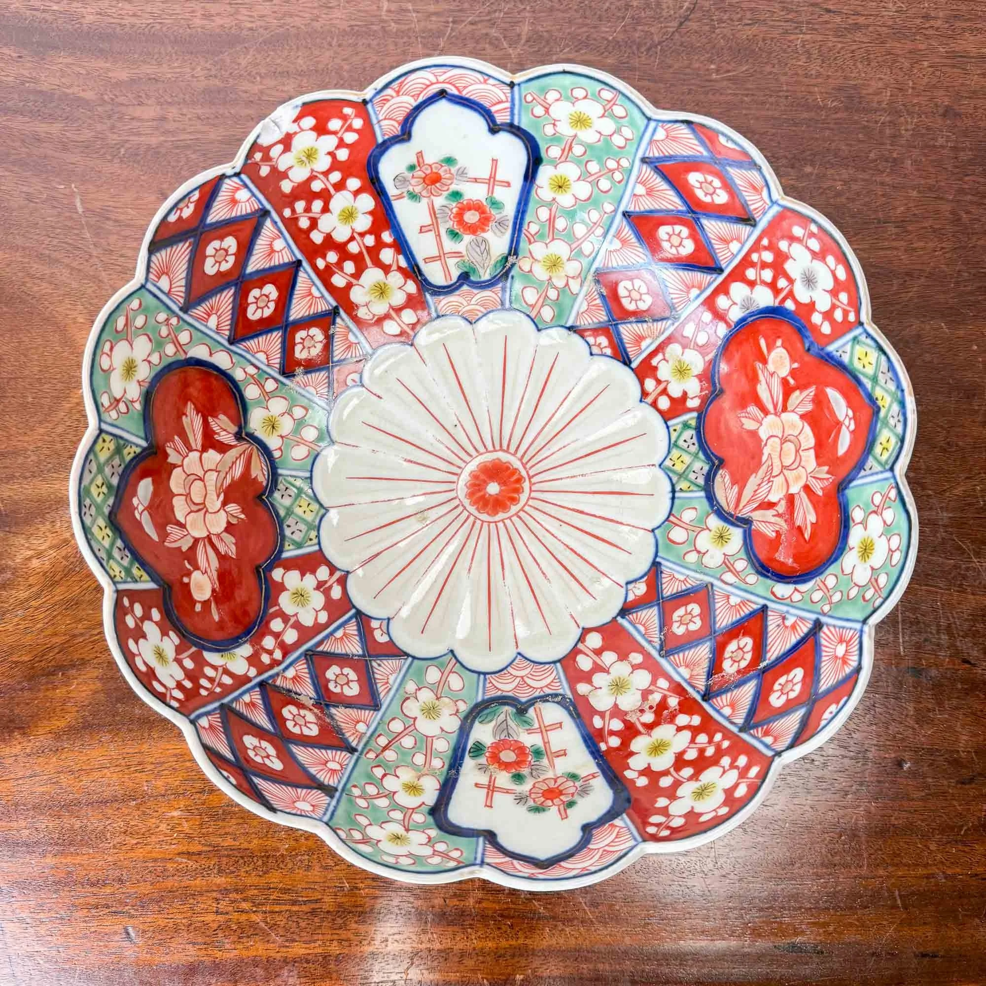 antique japanese arita imari bowl