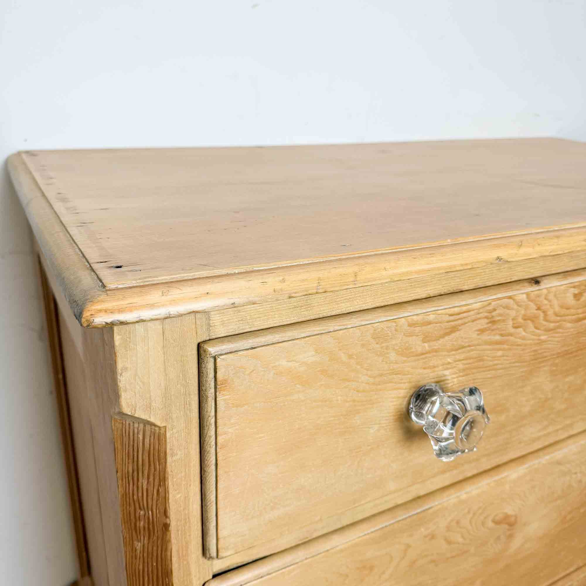 antique pine chest of drawers with glass knobs-13.jpg