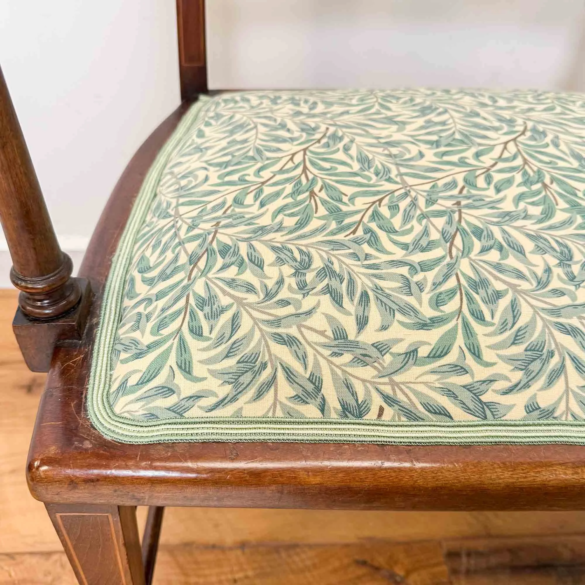 art nouveau settee william morris willow bough fabric