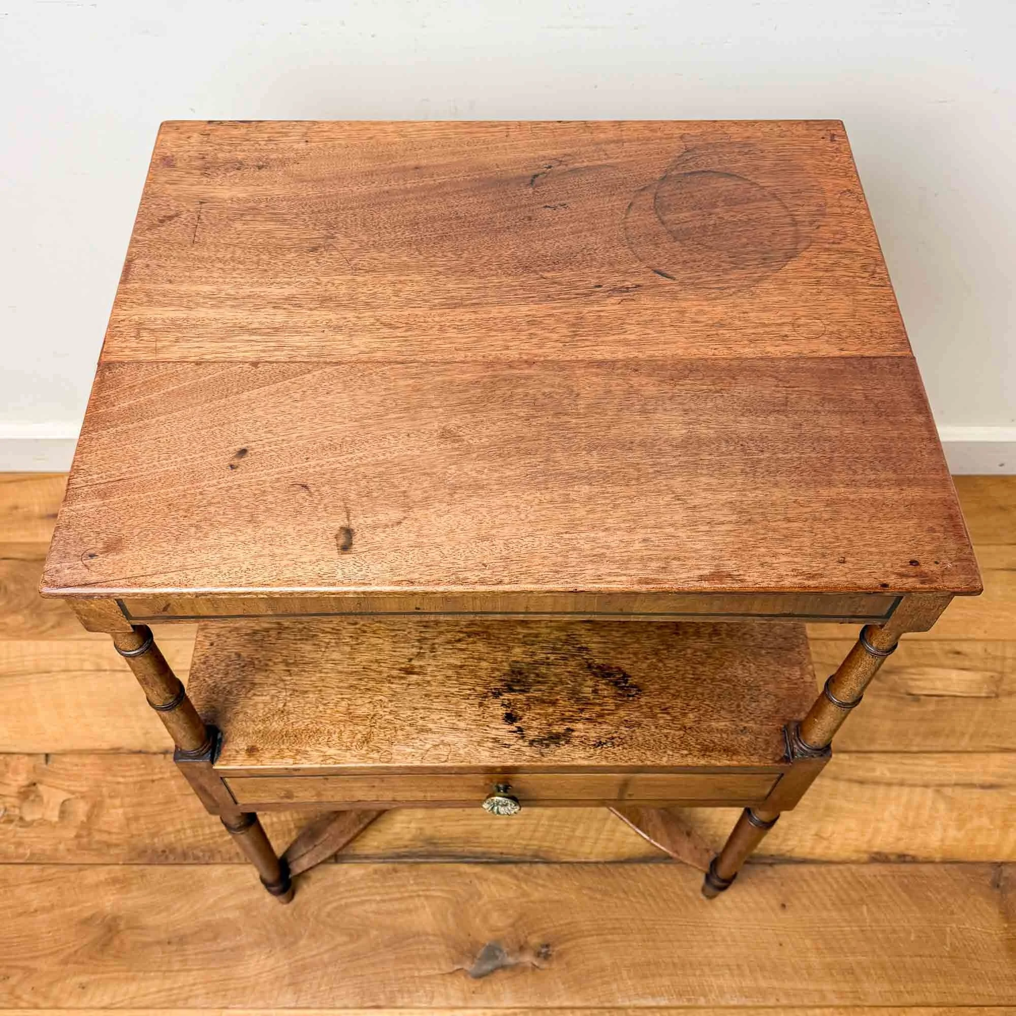 antique mahogany two tier washstand with drawer-3.jpg
