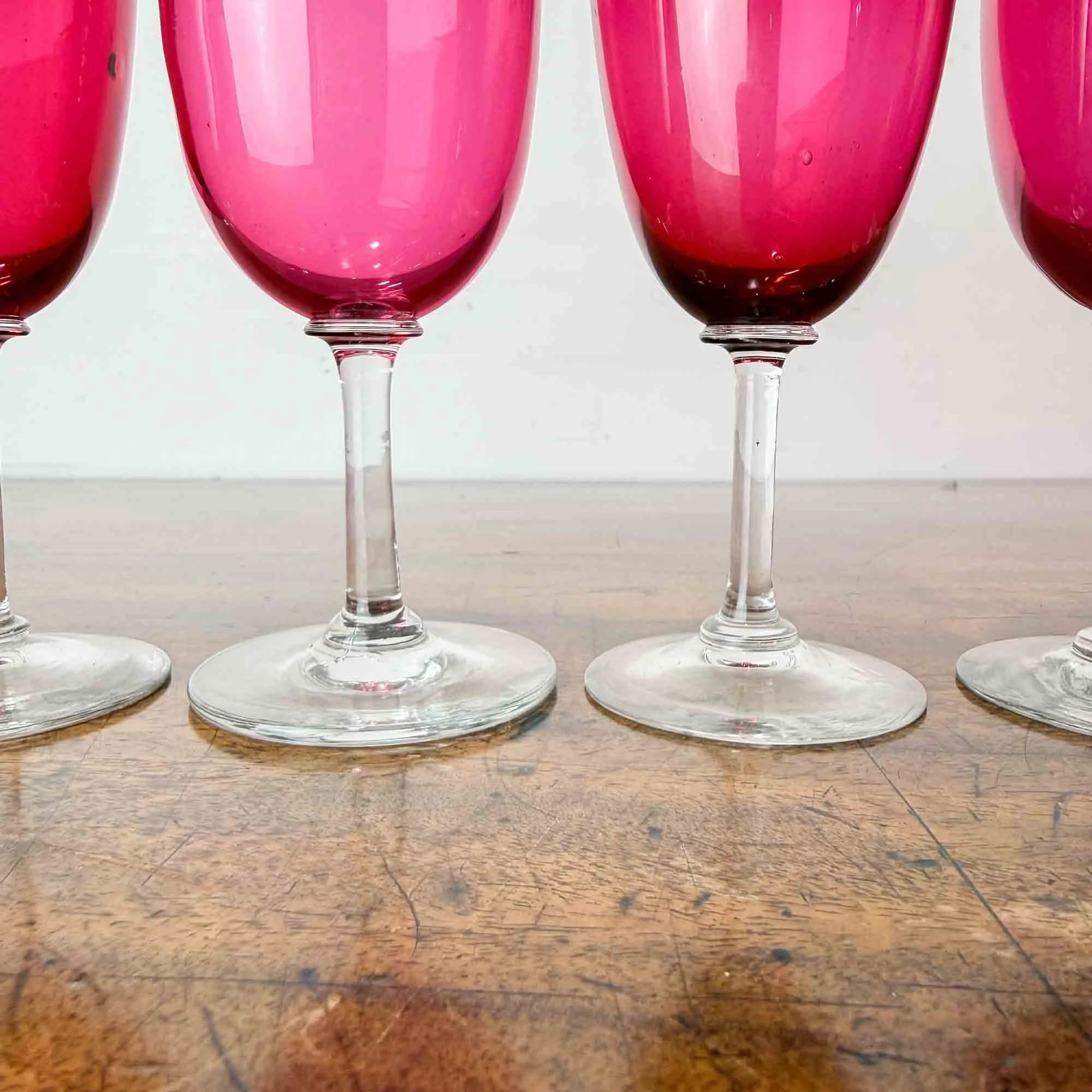 five victorian cranberry glass sherry glasses-3.jpg