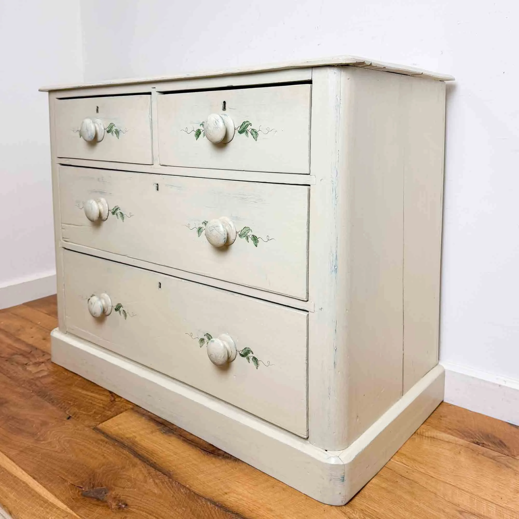 painted antique pine chest of drawers-6.jpg