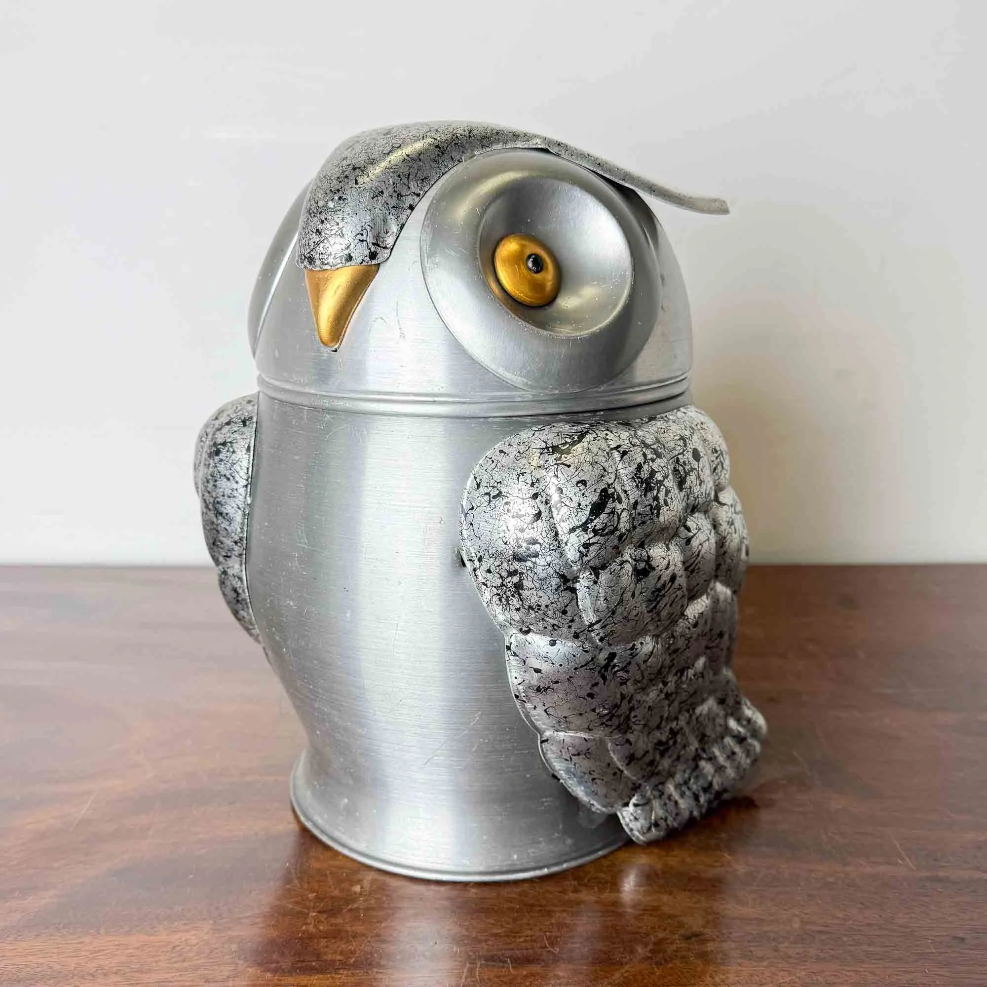 vintage owl ice bucket