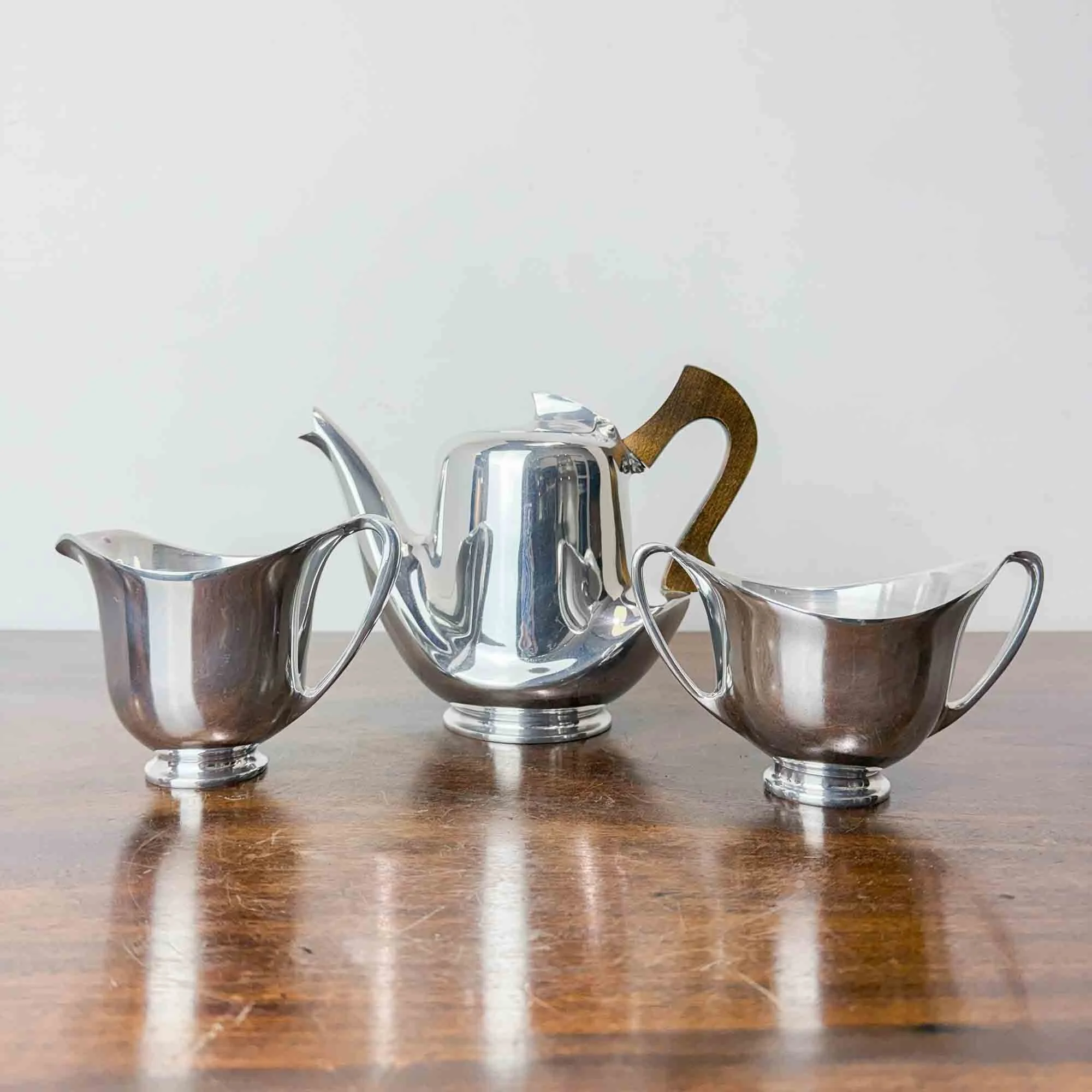 Vintage picquot ware tea set