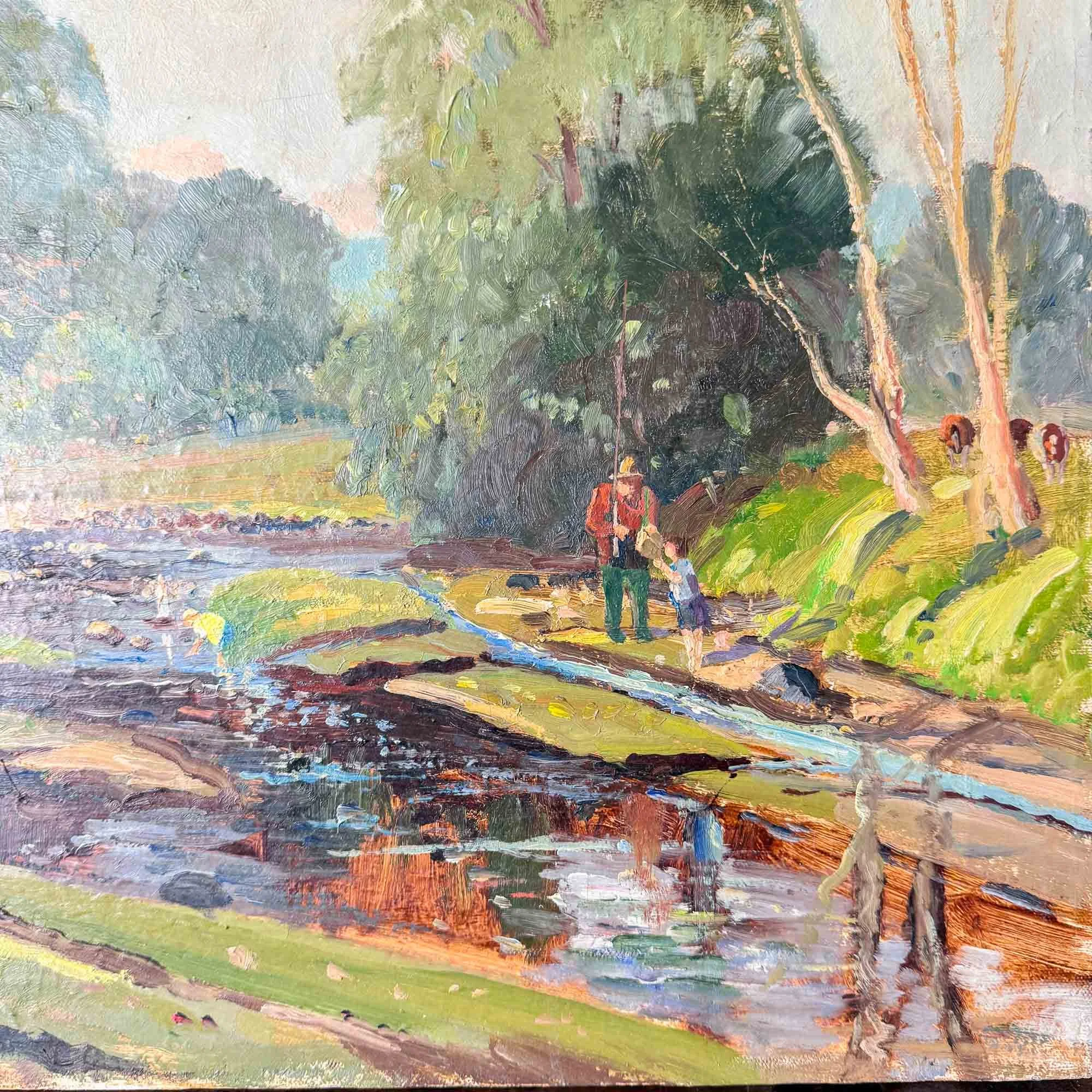The River Wenning painting by Gordon Clifford Barlow
