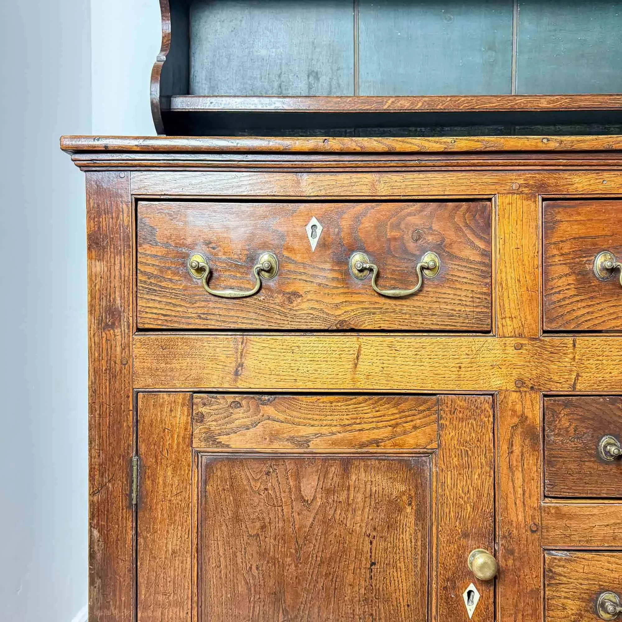 antique elm welsh dresser