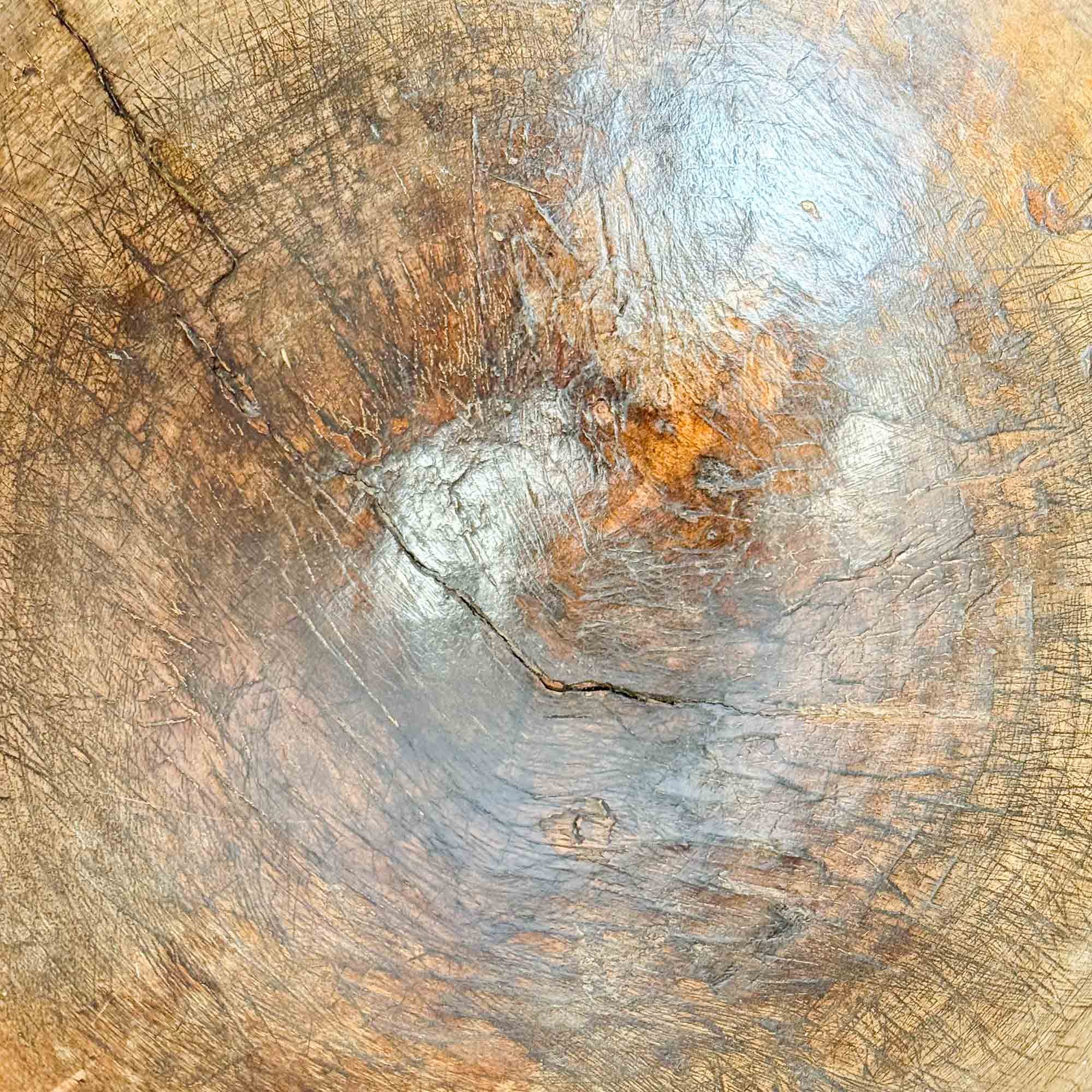 Antique Turned Sycamore Dairy Bowl