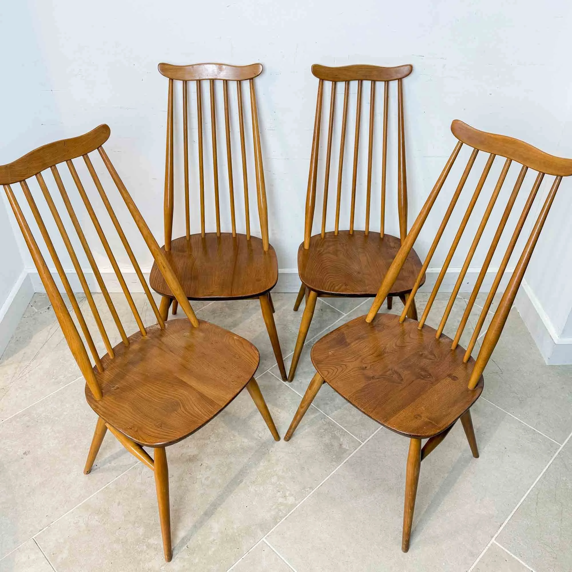 Set of Four Vintage Ercol Goldsmith Chairs