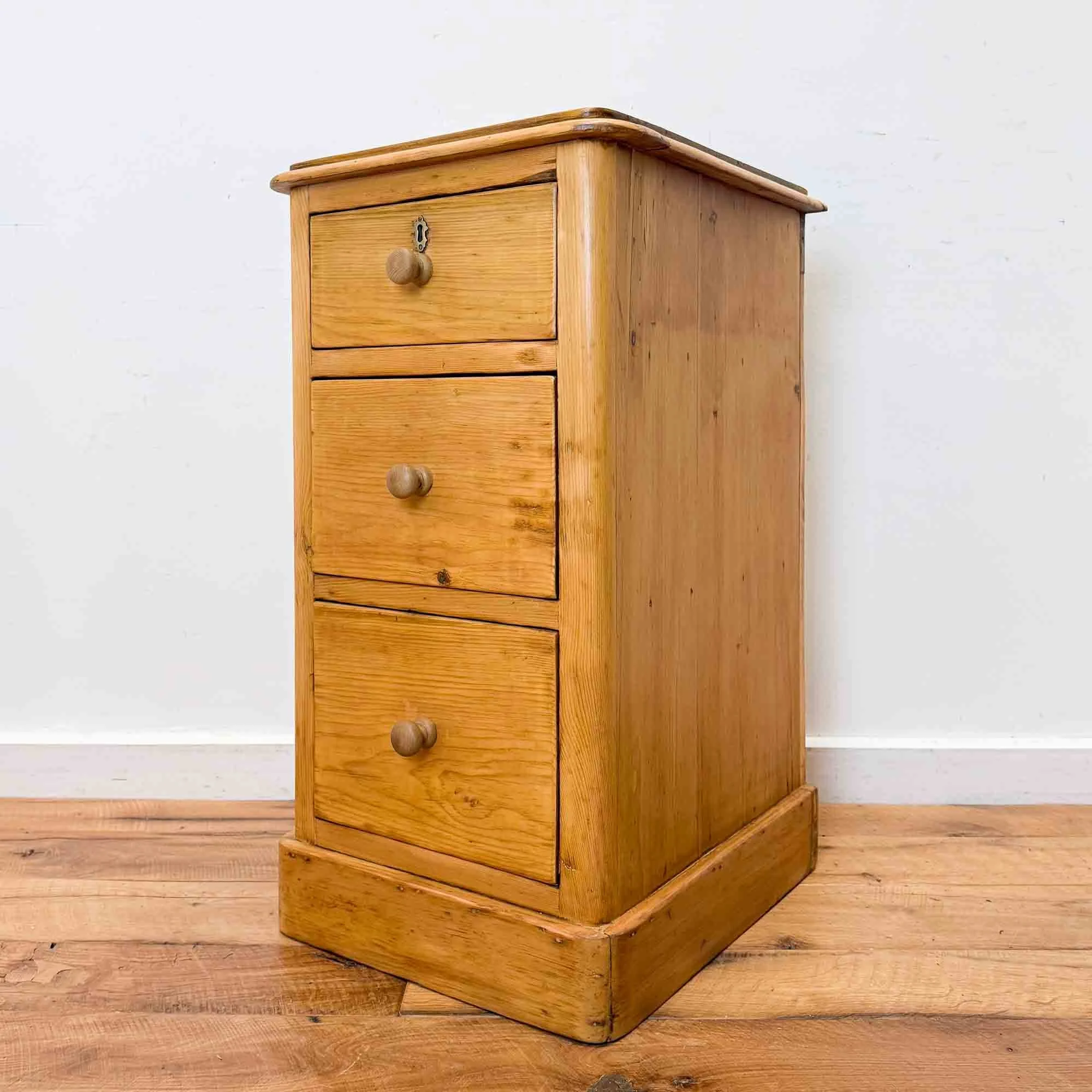 narrow antique pine chest of drawers-7.jpg