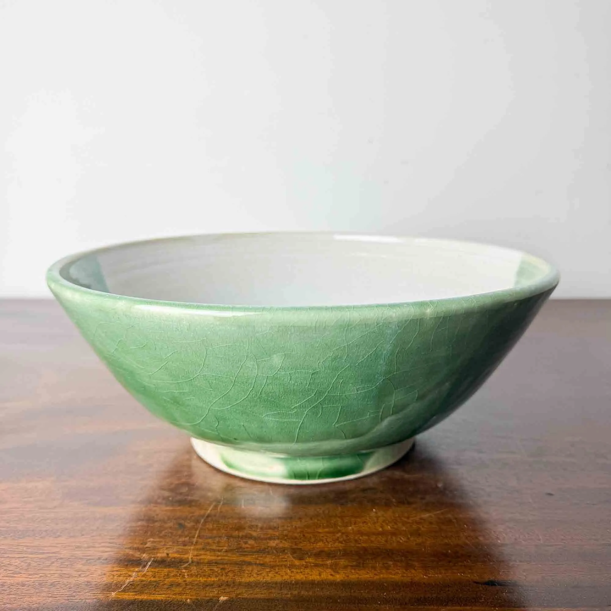 green and white studio pottery fruit bowl-04.jpg