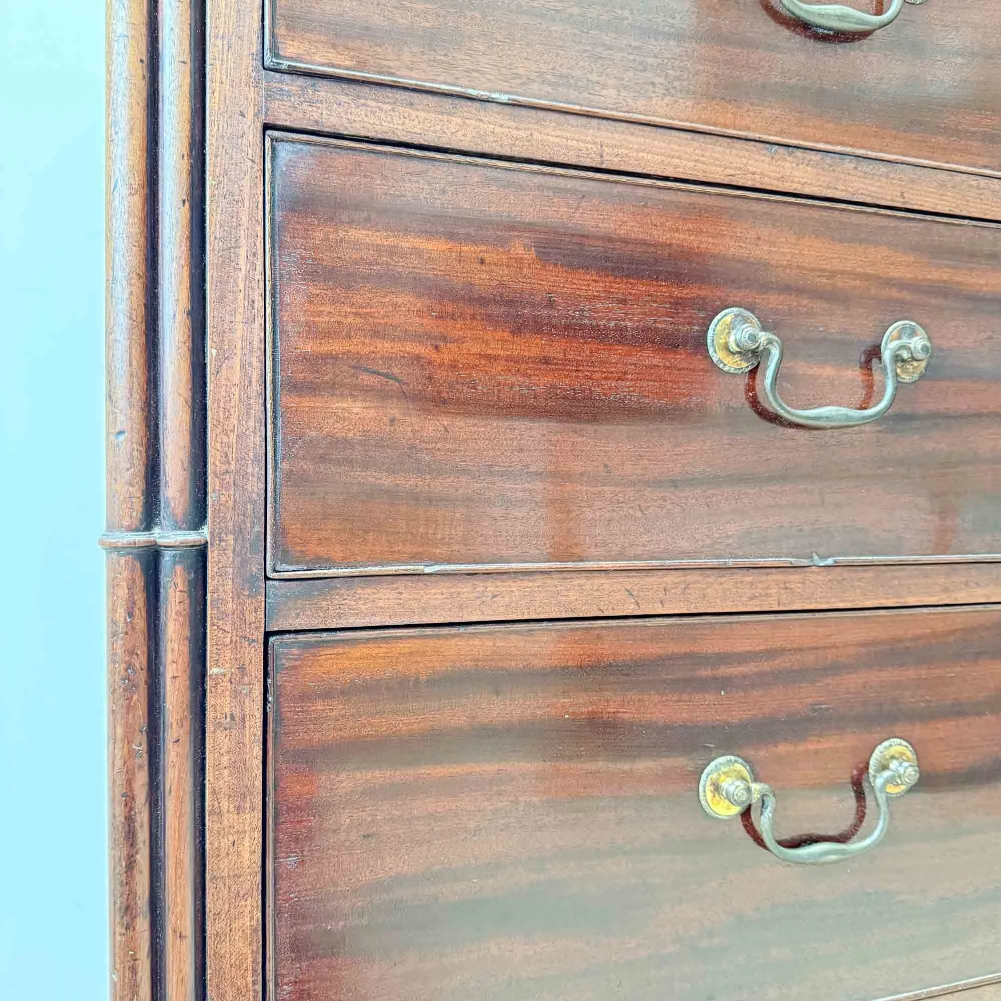 georgian inlay and penwork mahogany chest of drawers-11.jpg