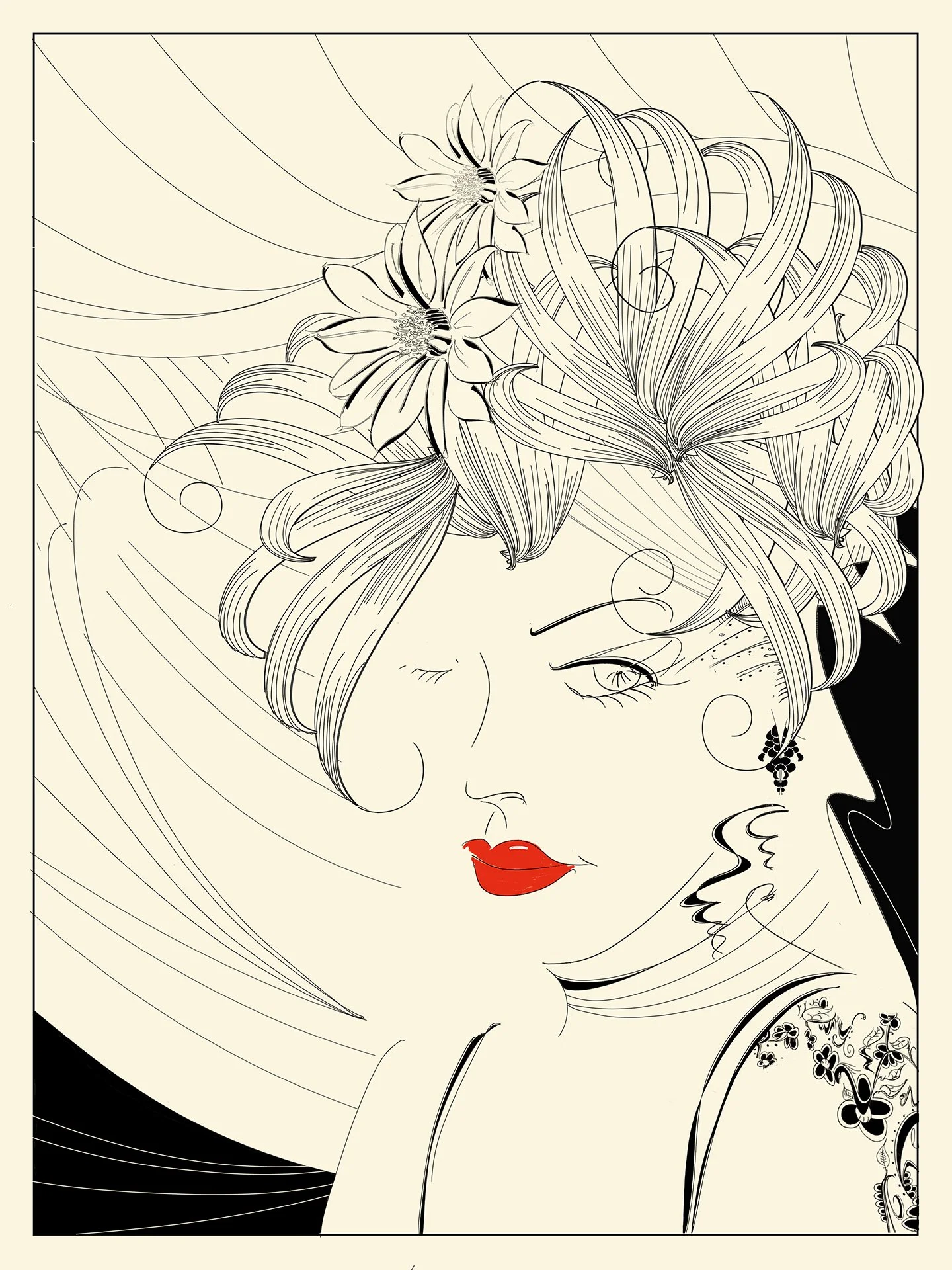 Flower Head Dress