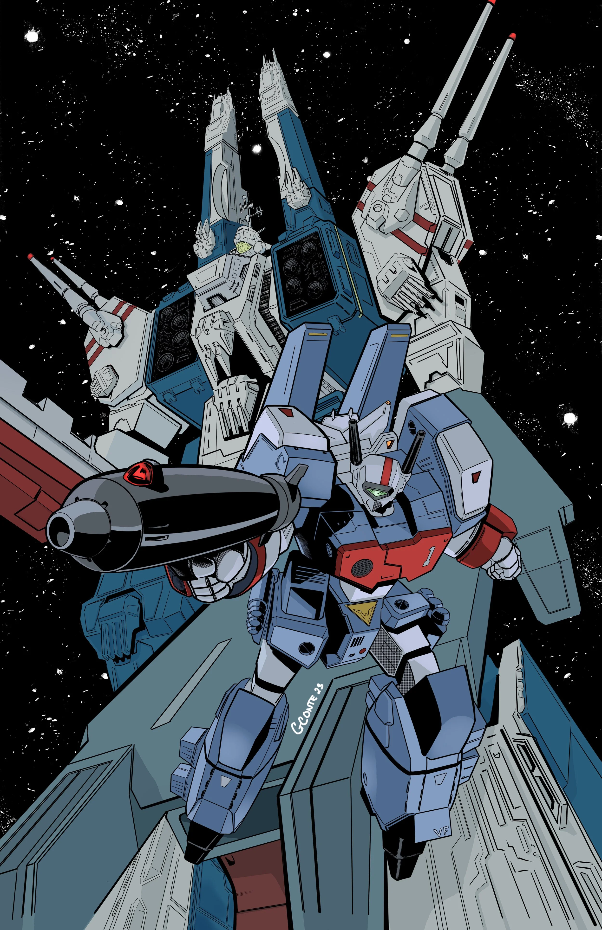 Armored Valkyrie/ Macross Print
