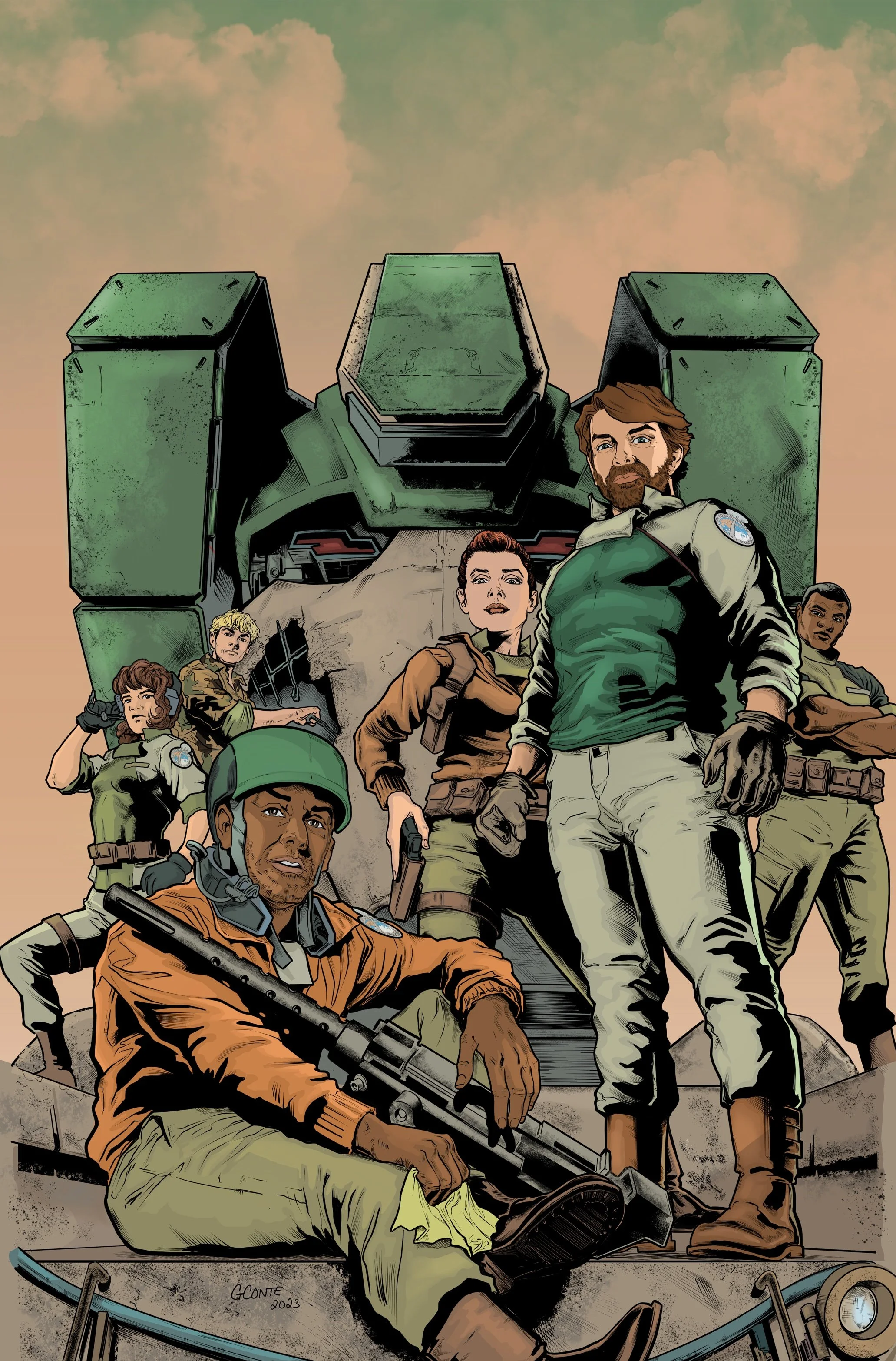 Titans Leap Art Print #1 (vertical)