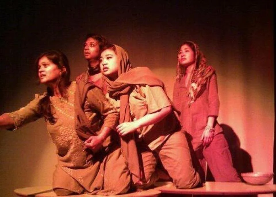 Still photo from stage production of The Crossing by Renu Arora