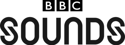 BBC Sounds logo in black and white