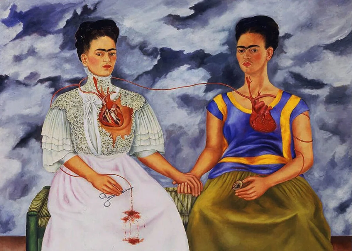 two Fridas self portrait by Frida Kahlo
