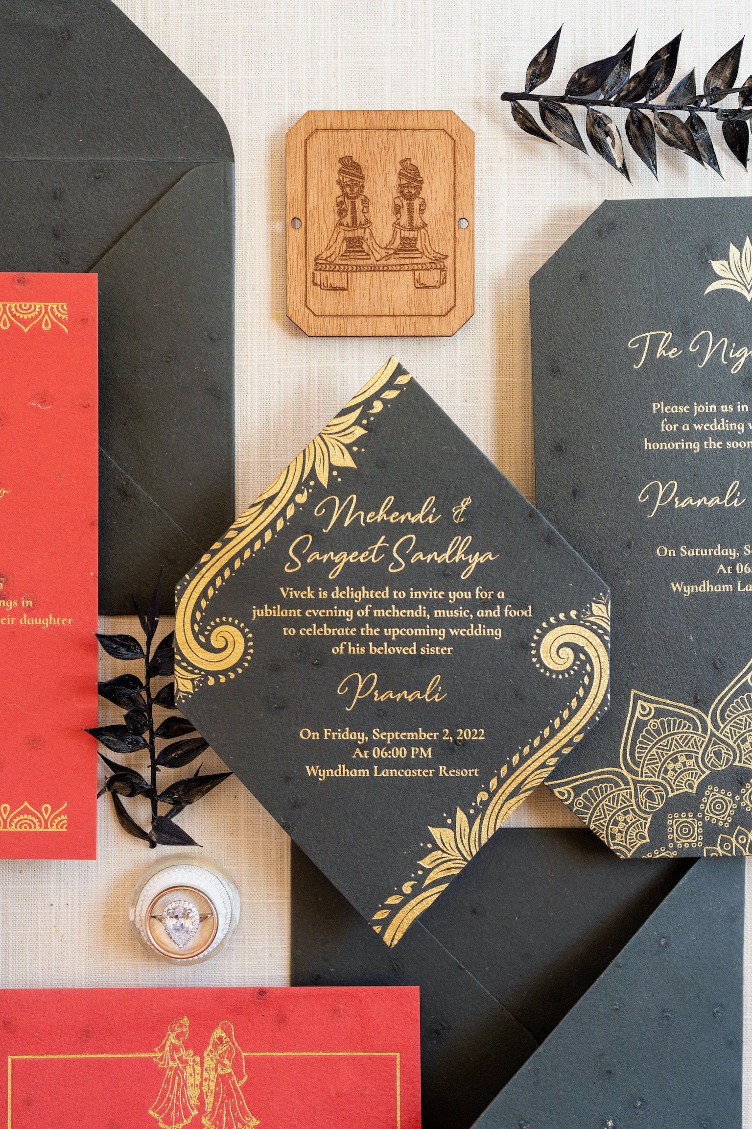 custom cut wedding invitations