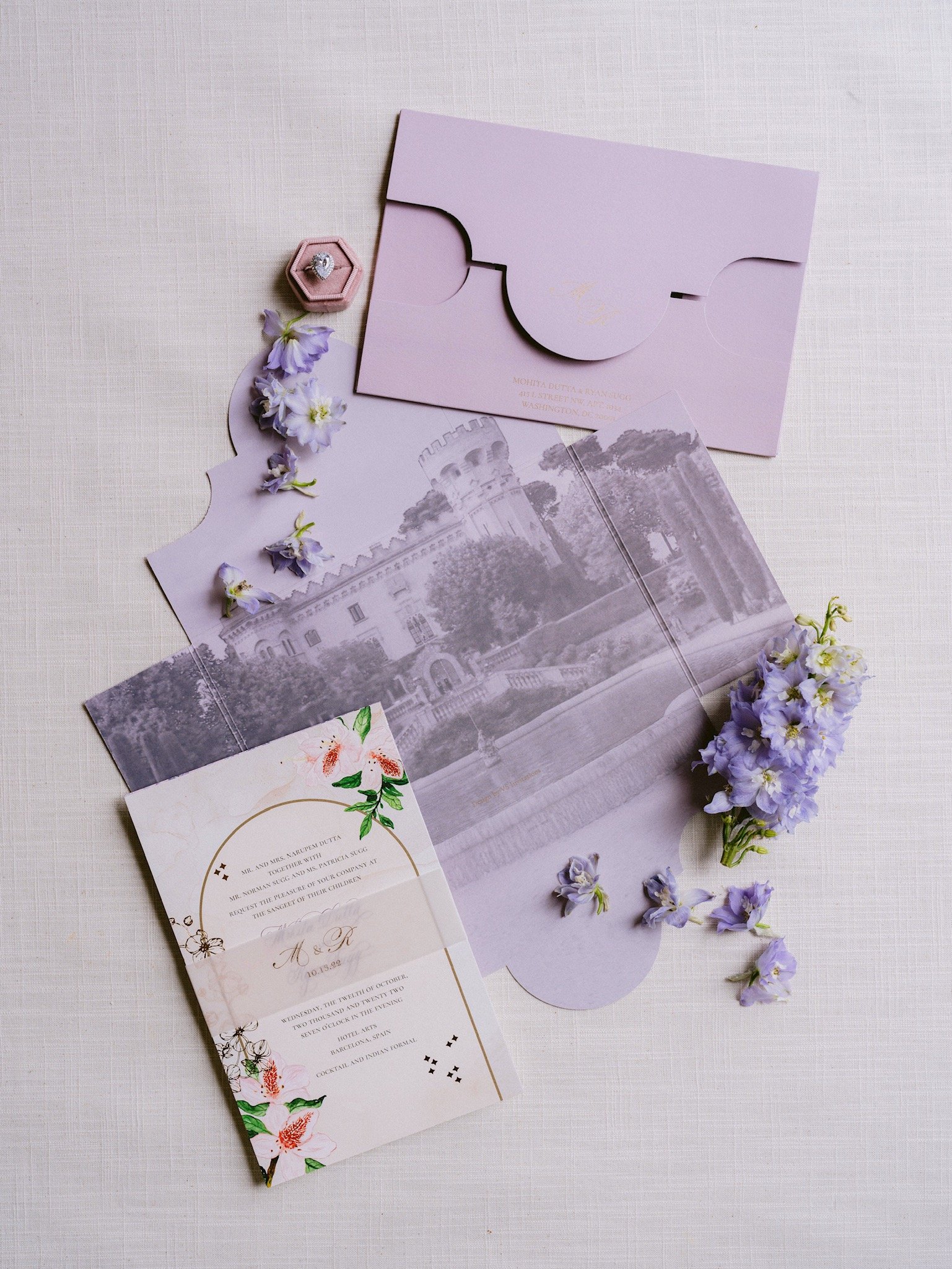 custom wedding invitation envelopes