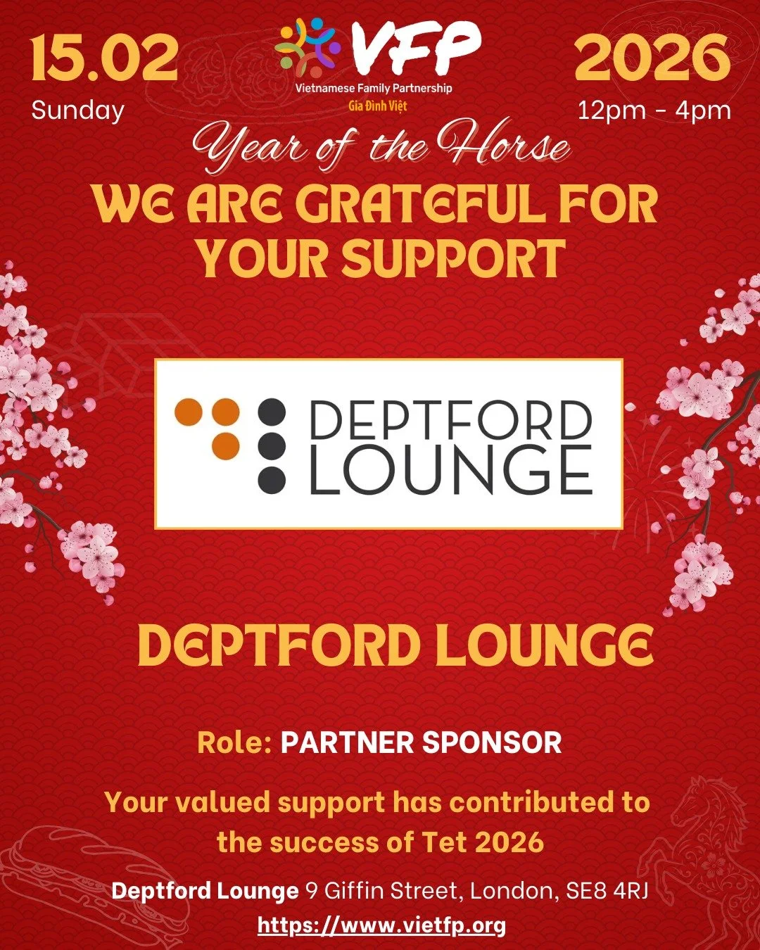 Thousands of families. One massive celebration. ZERO entry fee. 🧧🇬🇧

How do we keep the UK&rsquo;s biggest Vietnamese Lunar New Year celebration free and open to everyone? The answer is simple: Our incredible Partner Sponsors. 🌟

We want to say a