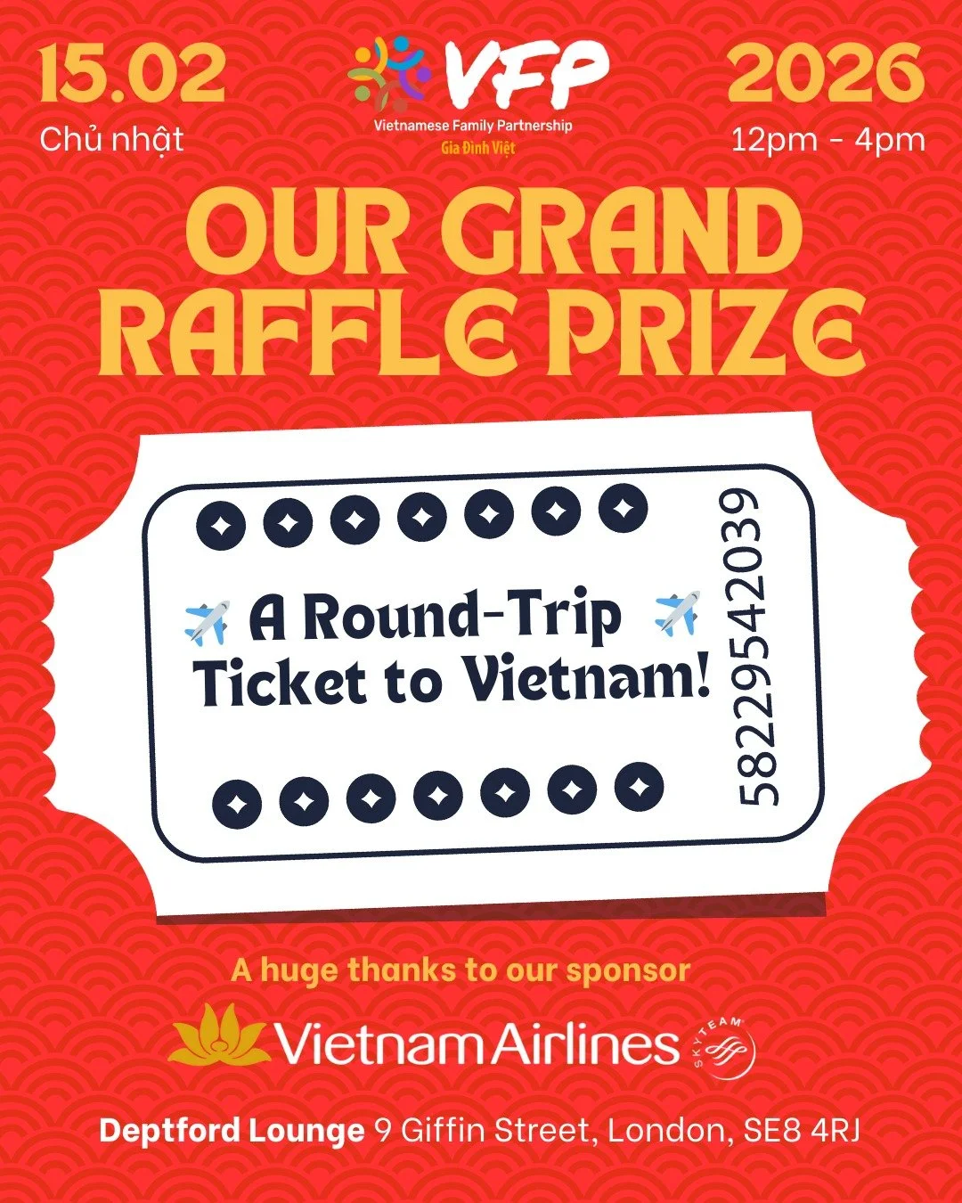 ✈️ Celebrating Tết Cộng Đồng with Vietnam Airlines 🧧✈️

The 2026 Lunar New Year Festival just got even more special! We are proud to welcome Vietnam Airlines as our official event sponsor.

Vietnam Airlines has always been a vital link for the Vietn