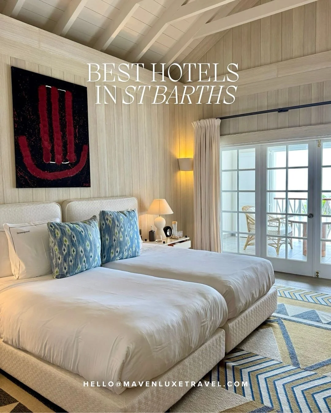 In St. Barths, the hotel is the destination. When it comes to where to stay, these four iconic properties set the standard for island luxury:

Eden Rock &ndash; St Barths:
The island classic. Perched on its own little rock with the kind of views that