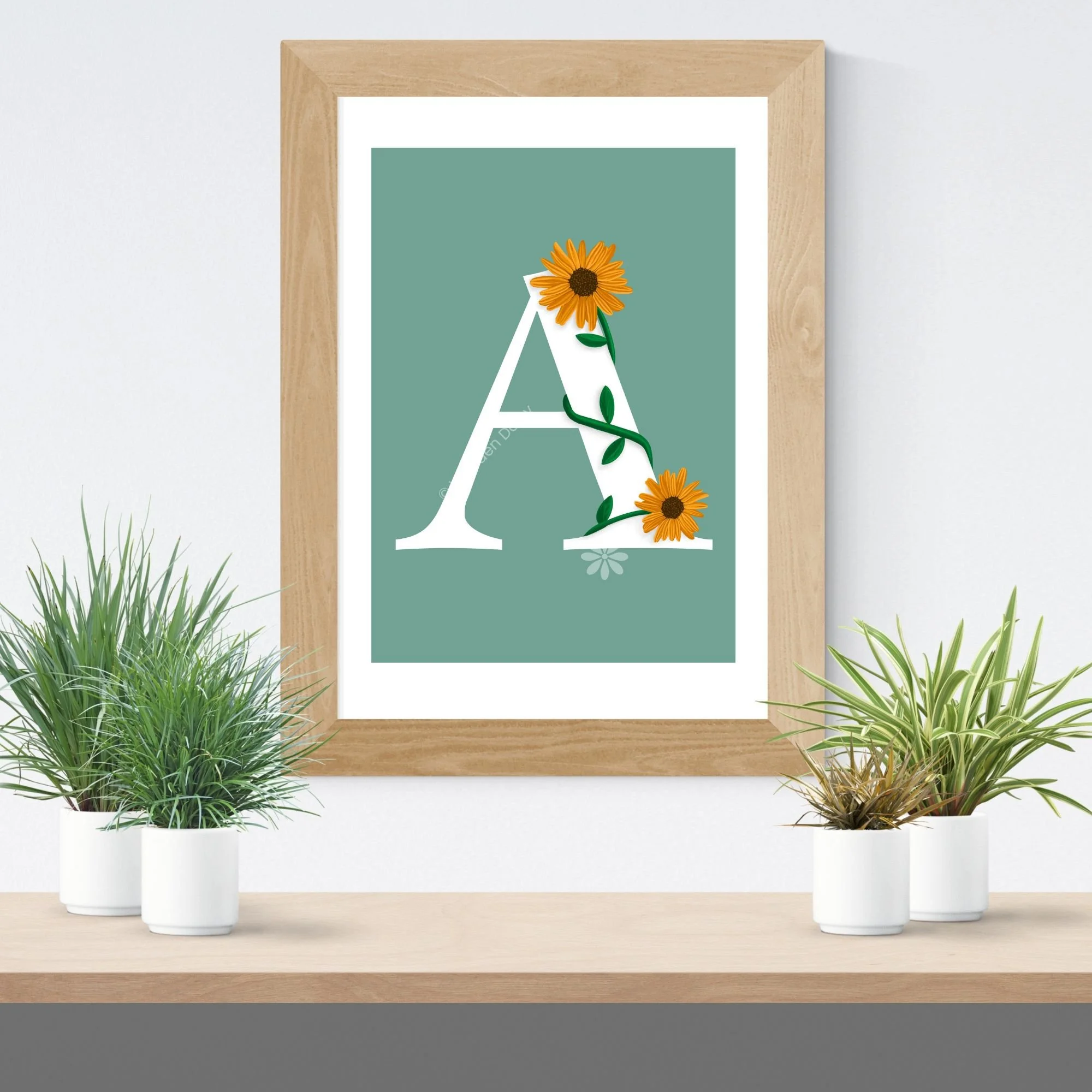 0263a ETSY Frame Mockup Template Shelf - green.jpg
