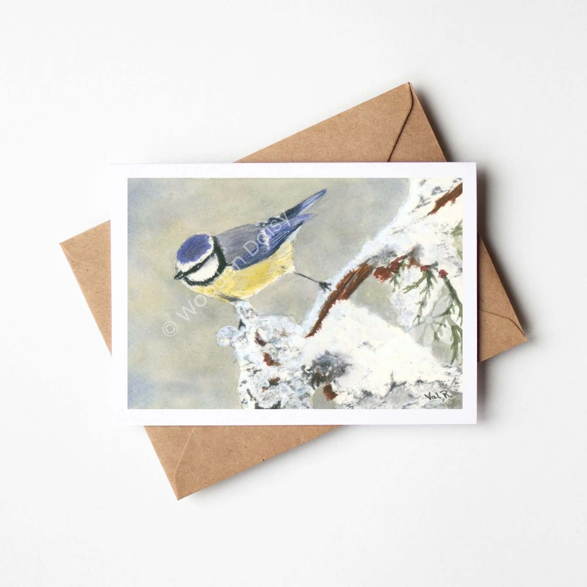 Blue-Tit Bird Greeting Card