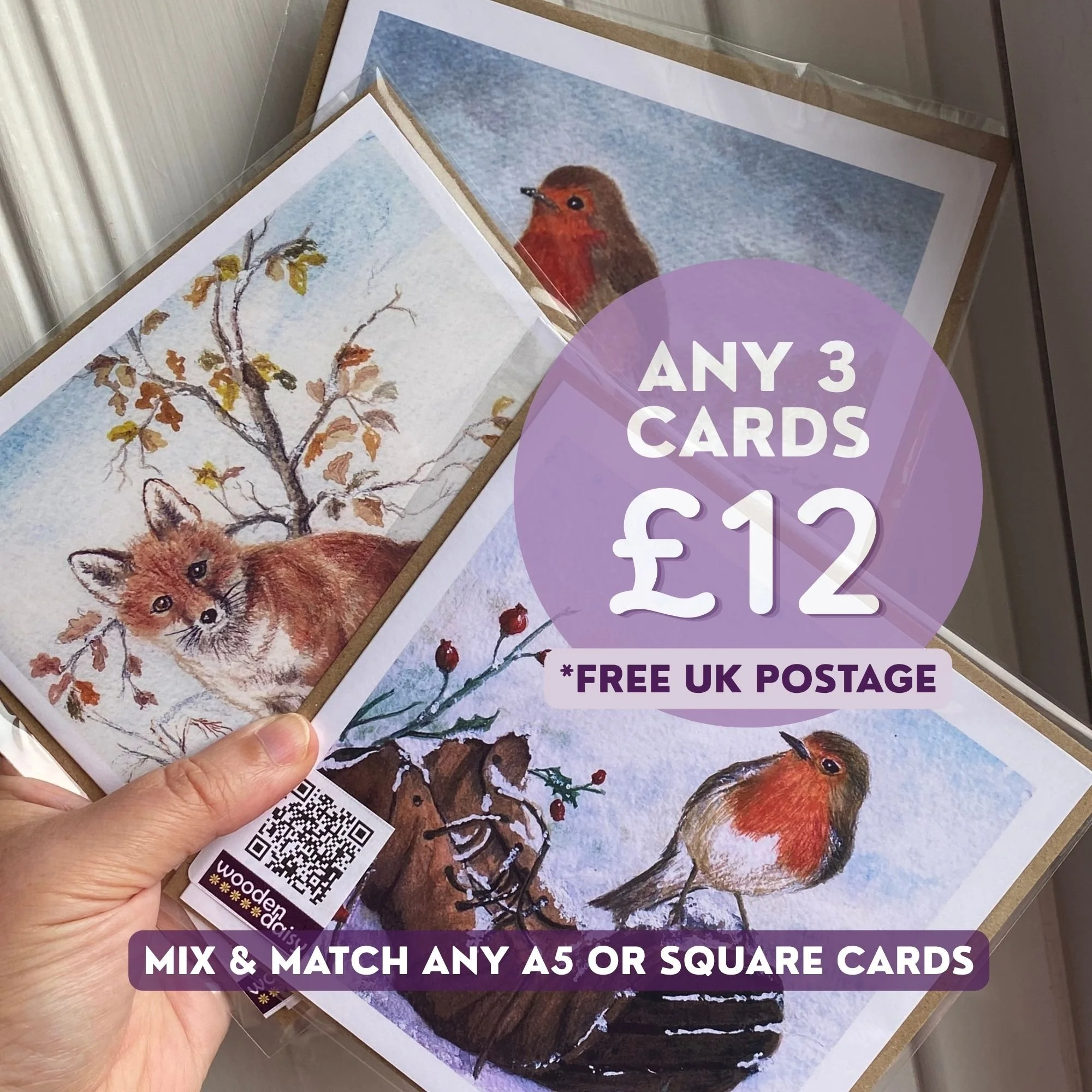 Any 3 Cards Bundle: Mix and Match Greeting Cards
